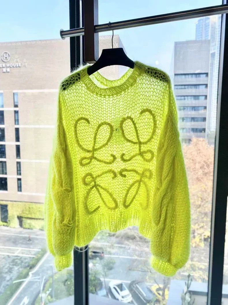 Loewe Loewe Mohair Large Logo Knit Sweater Size XS / US 0-2 / IT 36-38 - 2 Thumbnail