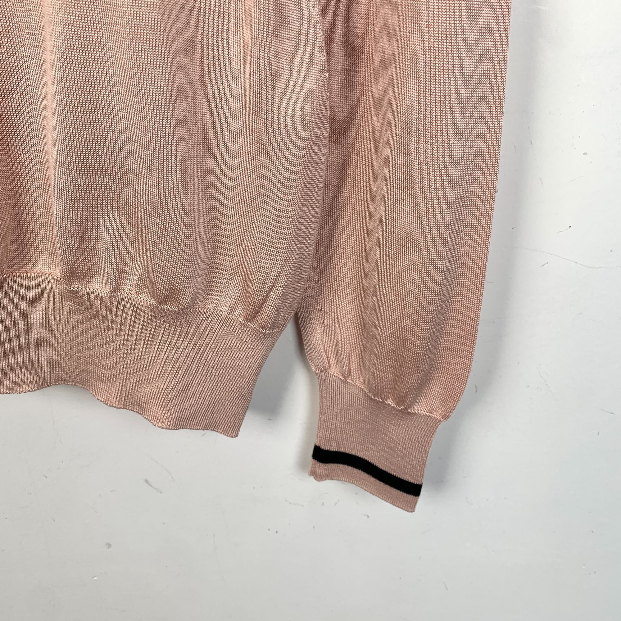 Fendi Fendi Roma Light Pink Mulberry Silk High-Neck Sweater Long S Size S / US 4 / IT 40 - 5 Thumbnail