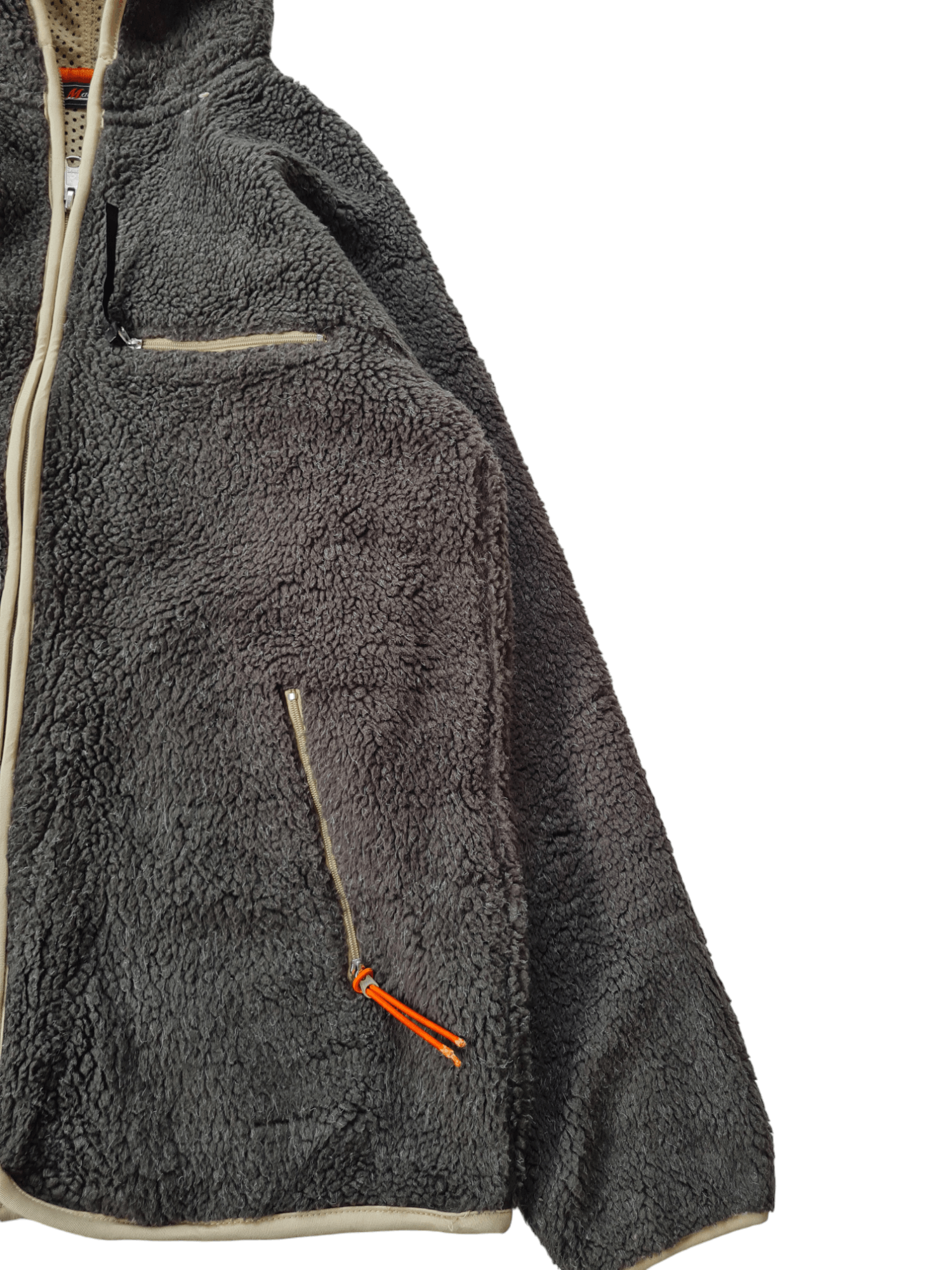 Vintage Maladoy Sherpa Jacket Hoodie Size US L / EU 52-54 / 3 - 3 Thumbnail