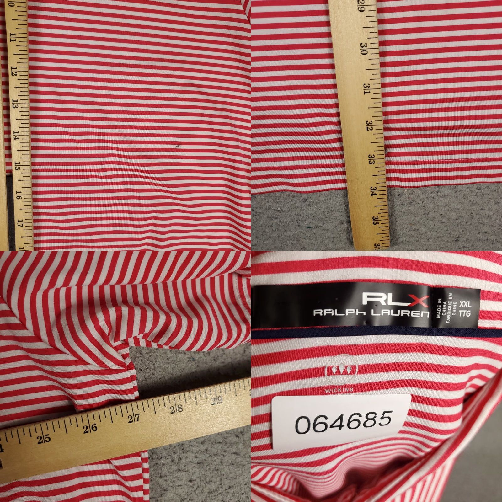 Ralph Lauren RLX Ralph Lauren Polo Shirt Mens 2XL Red Striped Polo Short Sleeve Casual Golf Size US XXL / EU 58 / 5 - 8 Thumbnail