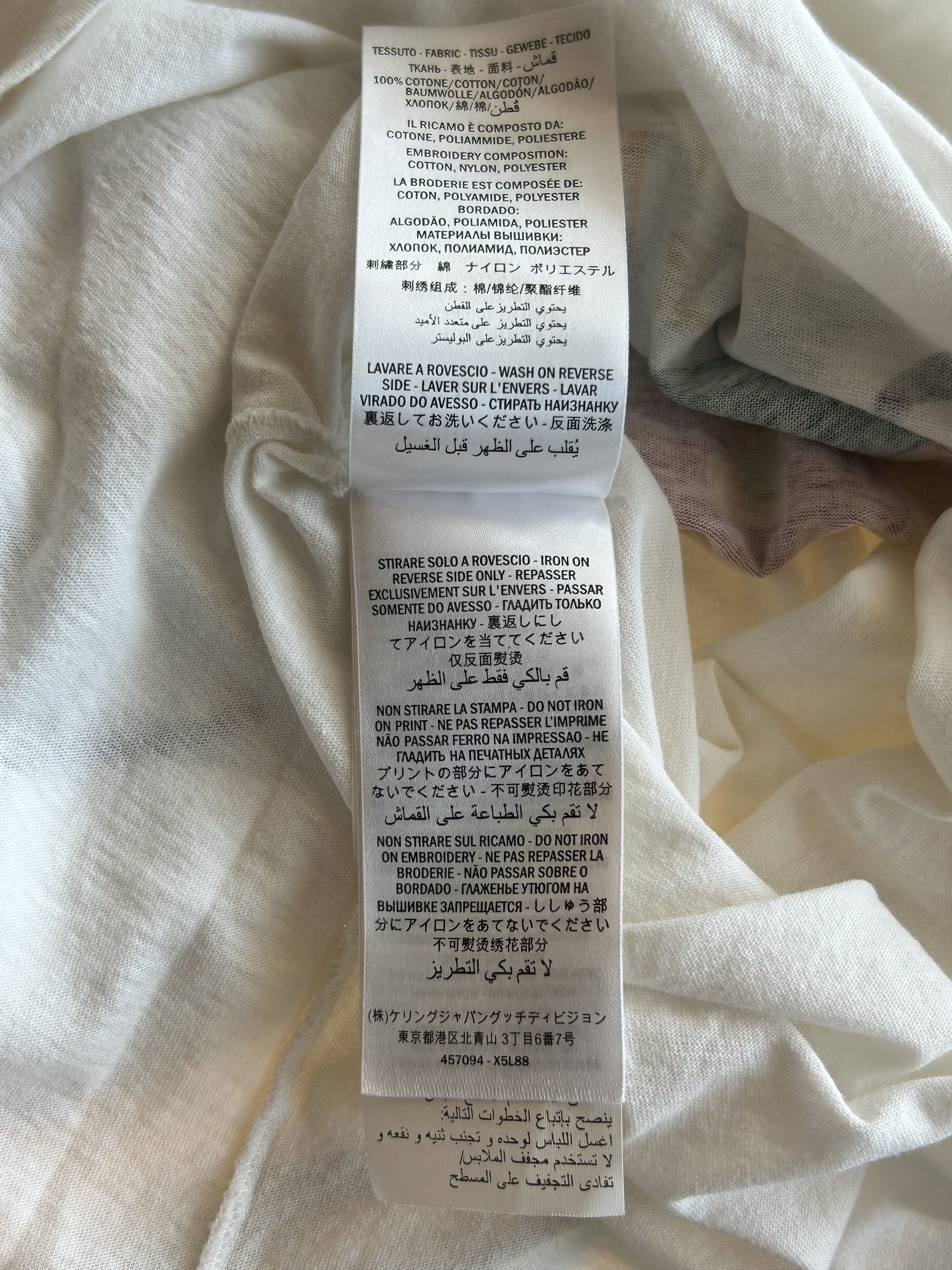 Gucci Gucci White Bootleg Logo Embroidered T-Shirt Size US XS / EU 42 / 0 - 6 Thumbnail