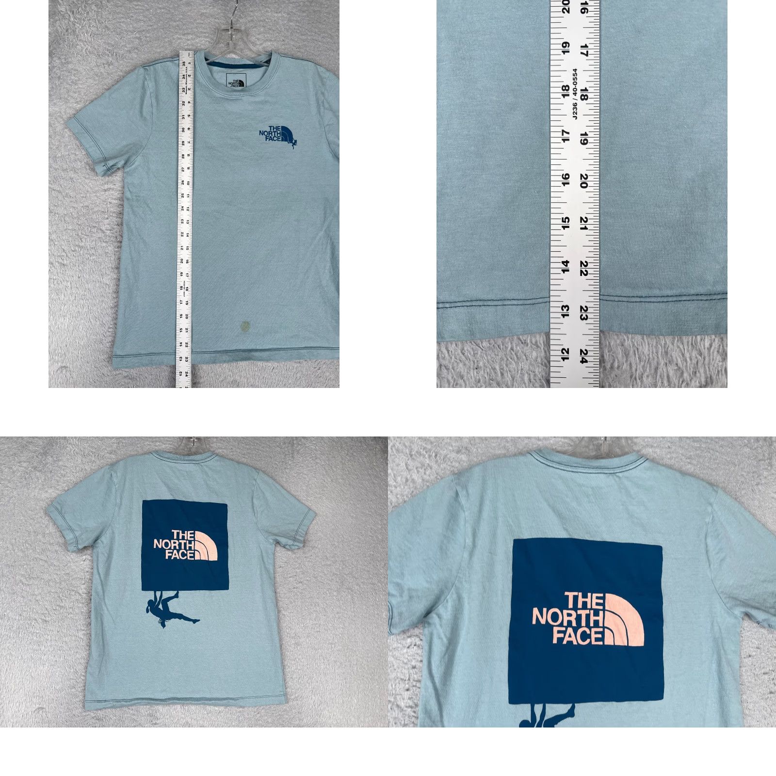 The North Face The North Face Shirt Women Small Blue 100% Cotton Hike Crew Short Sleeve READ Size S / US 4 / IT 40 - 9 Thumbnail
