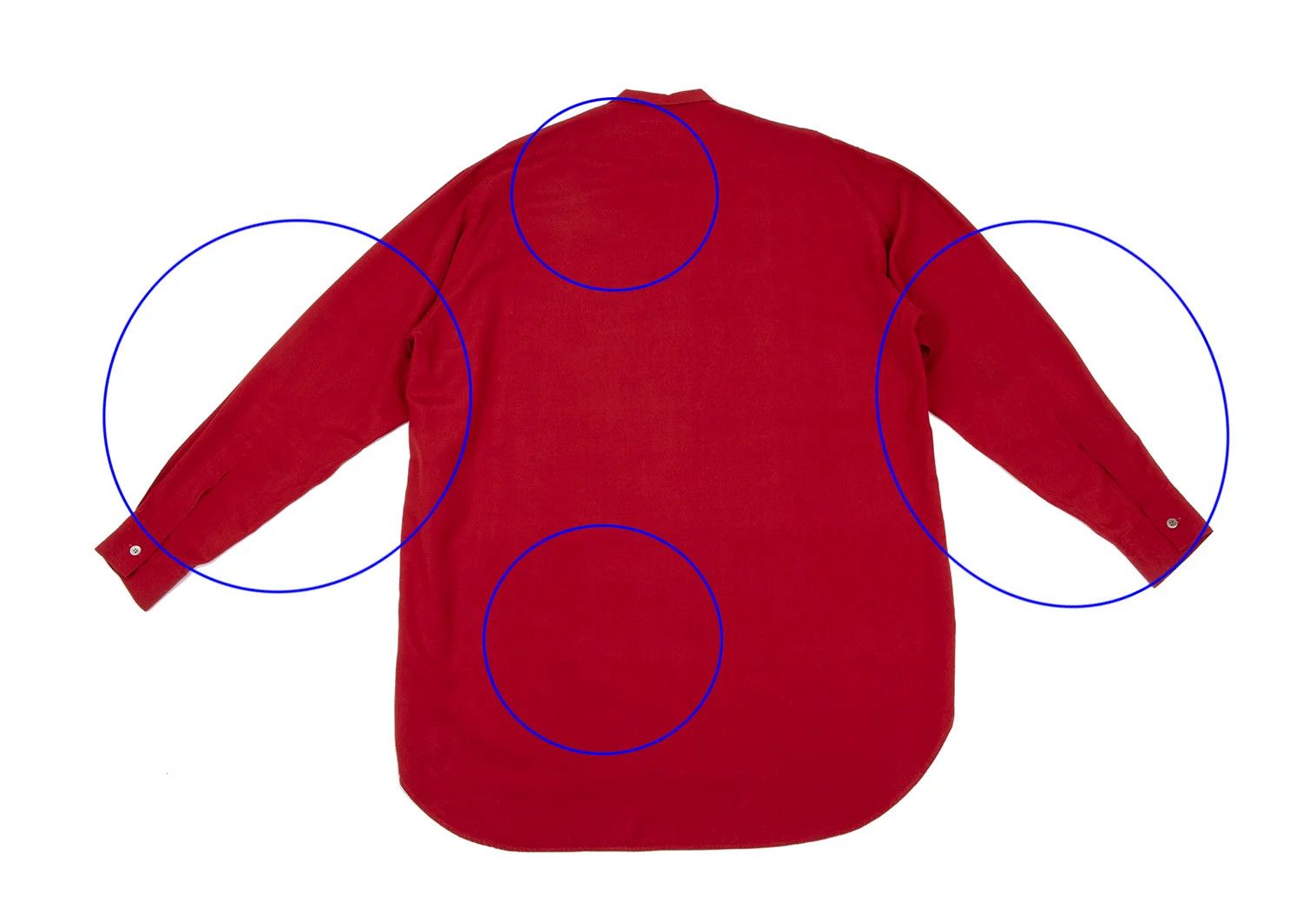 Yohji Yamamoto Yohji Yamamoto Rayon Long Shirt Jacket Red Size US M / EU 48-50 / 2 - 16 Thumbnail