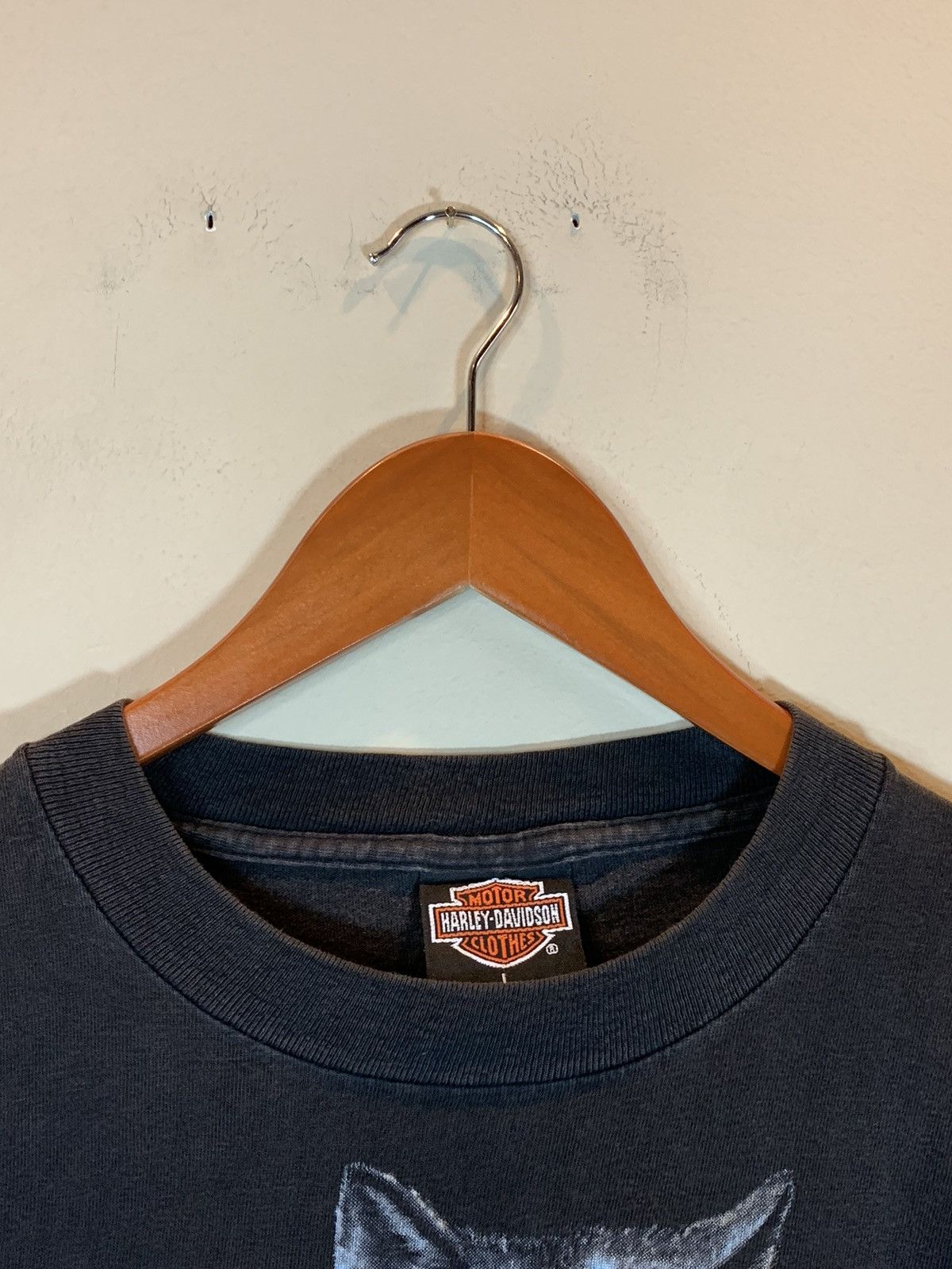 Harley Davidson × Vintage RARE* Vintage 1989 3D Emblem Harley Davidson Survivors Shirt Size US L / EU 52-54 / 3 - 10 Thumbnail
