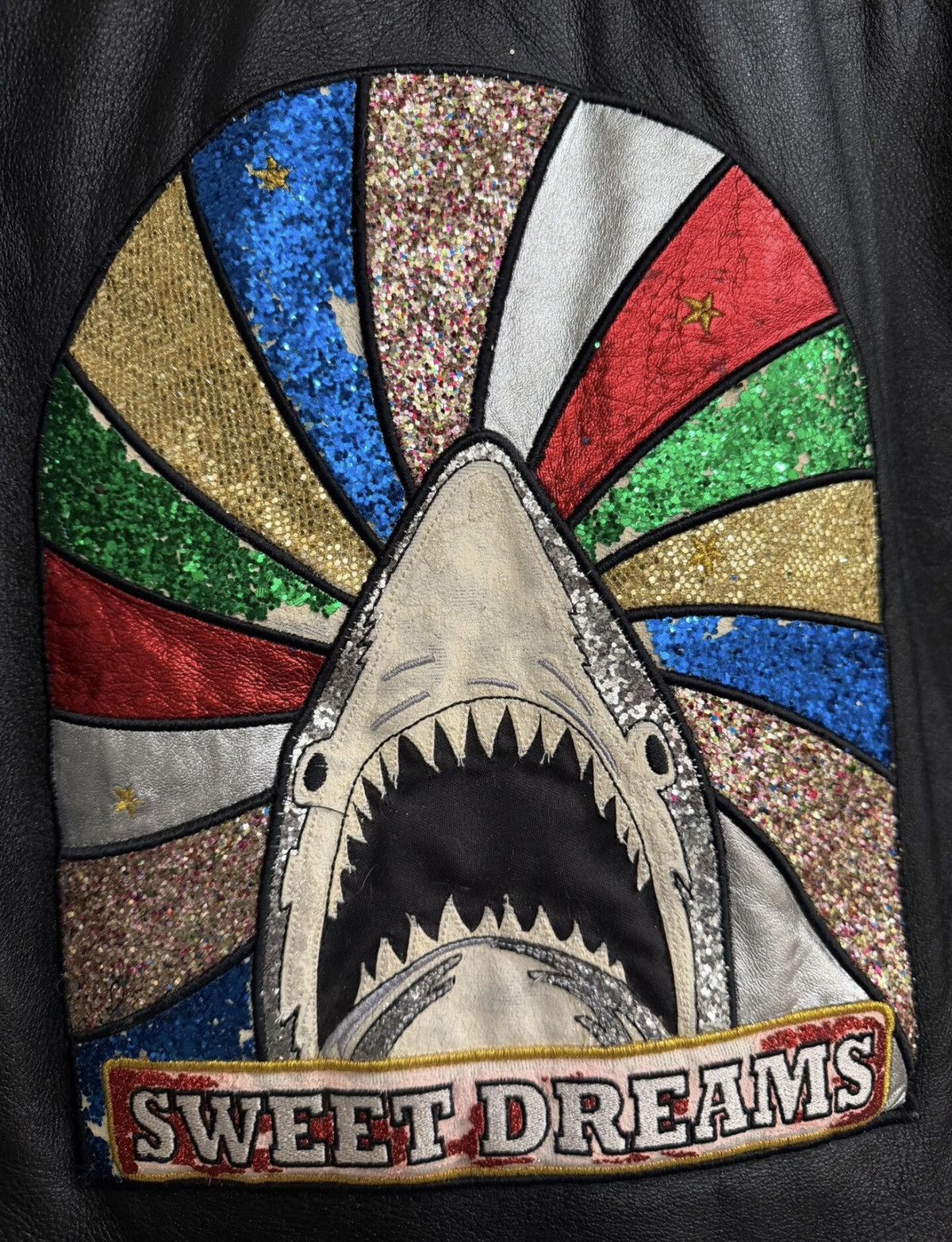 Saint Laurent Paris Saint Laurent Paris 16FW Rainbow Shark Moto Leather Jacket Size US M / EU 48-50 / 2 - 3 Thumbnail