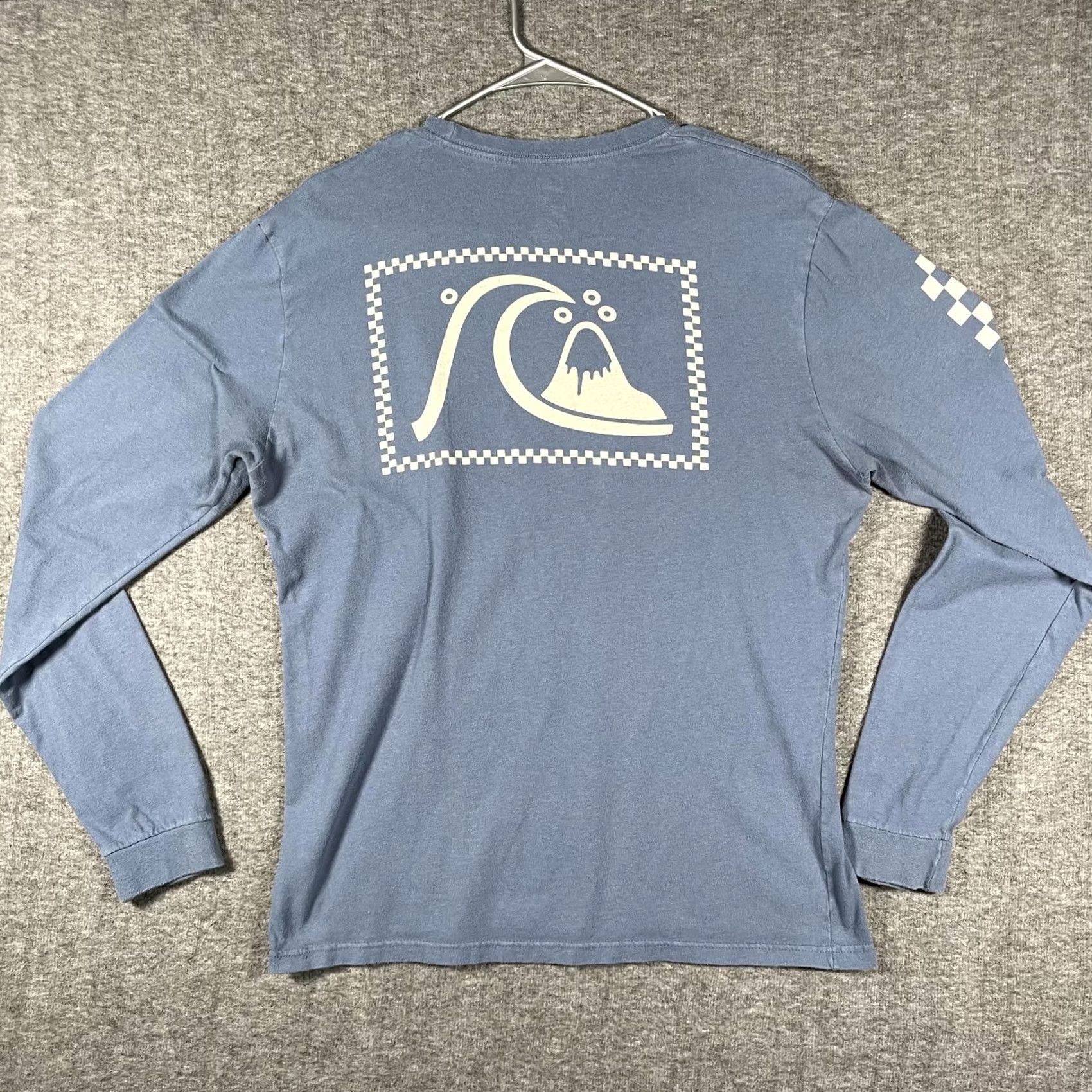 Quiksilver Quiksilver Shirt Mens Medium Blue Long Sleeve Wave Volcano Surf Graphic Tee Size US M / EU 48-50 / 2 - 3 Thumbnail