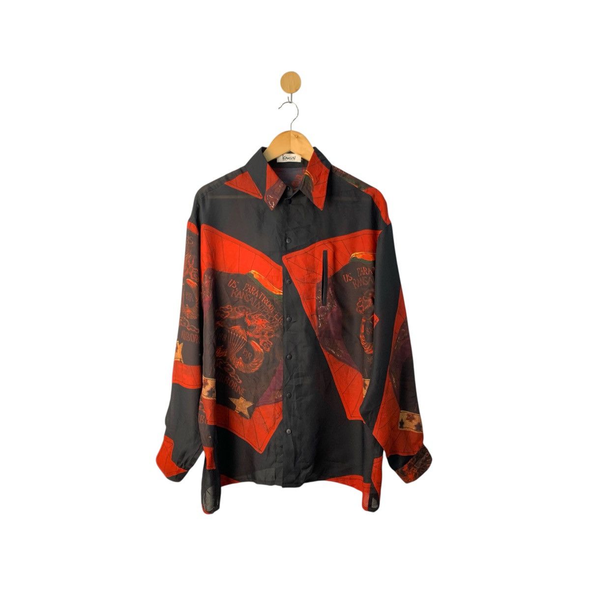 Kansai Yamamoto Kansai Yamamoto Paisley Long Sleeve 80s Military Size US XL / EU 56 / 4 - 1 Thumbnail