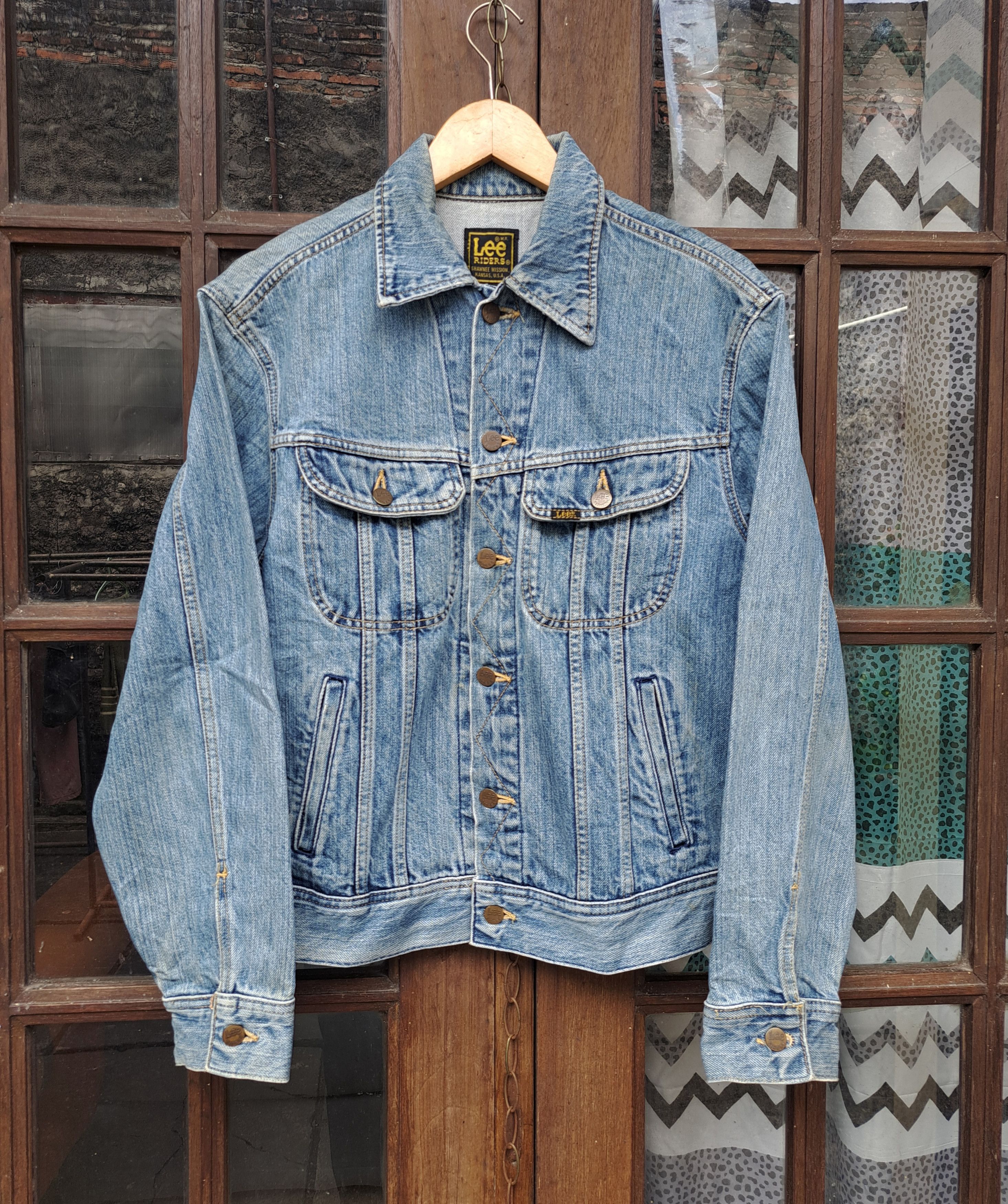 【希少】80s Lee RIDERS デニムジャケット Made in USA Lee × Vintage 70s 80s LEE Riders Shawnee Mission Kansas Usa Denim