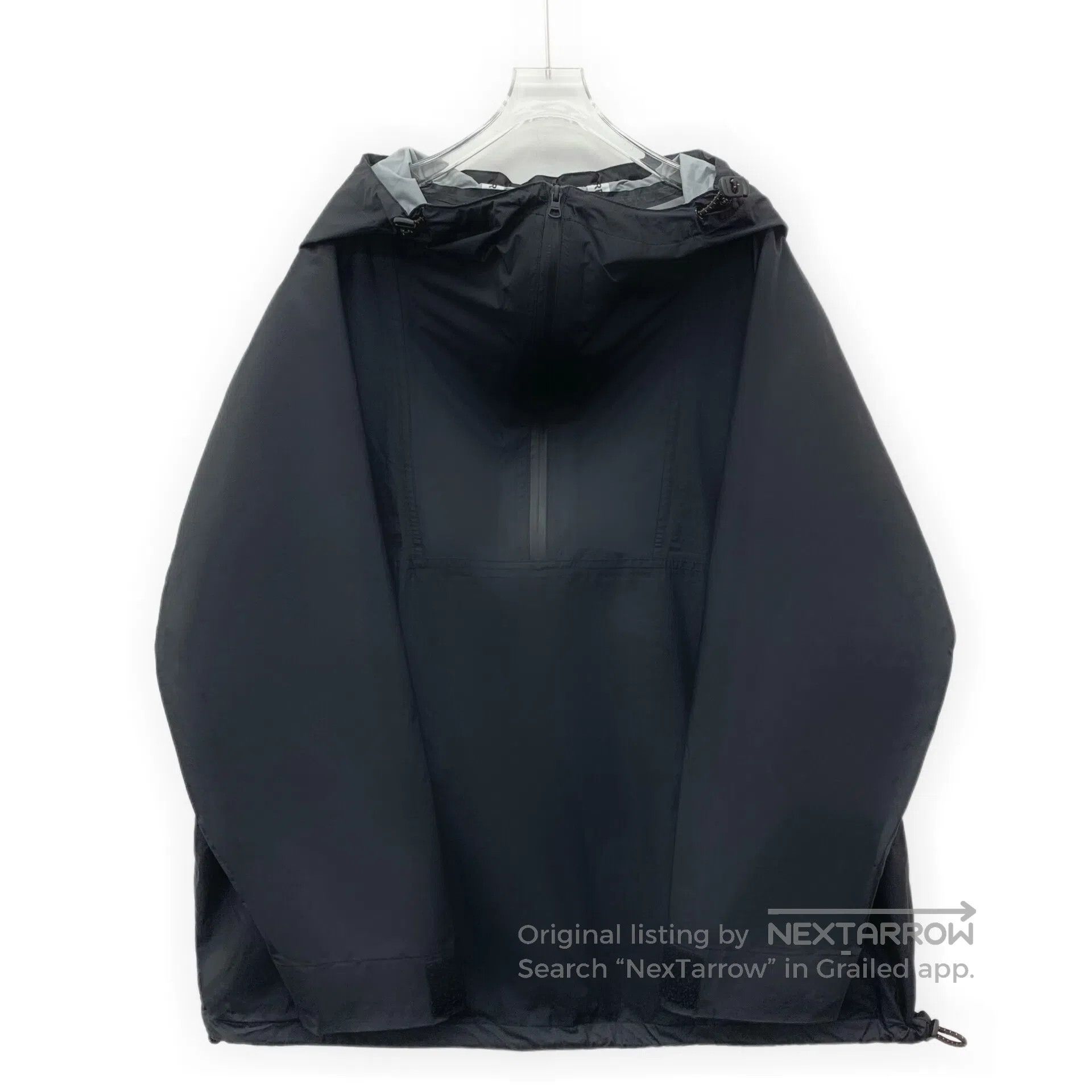 Burberry Burberry Black logo lettering print hooded half-zip long-s Size US L / EU 52-54 / 3 - 1 Thumbnail