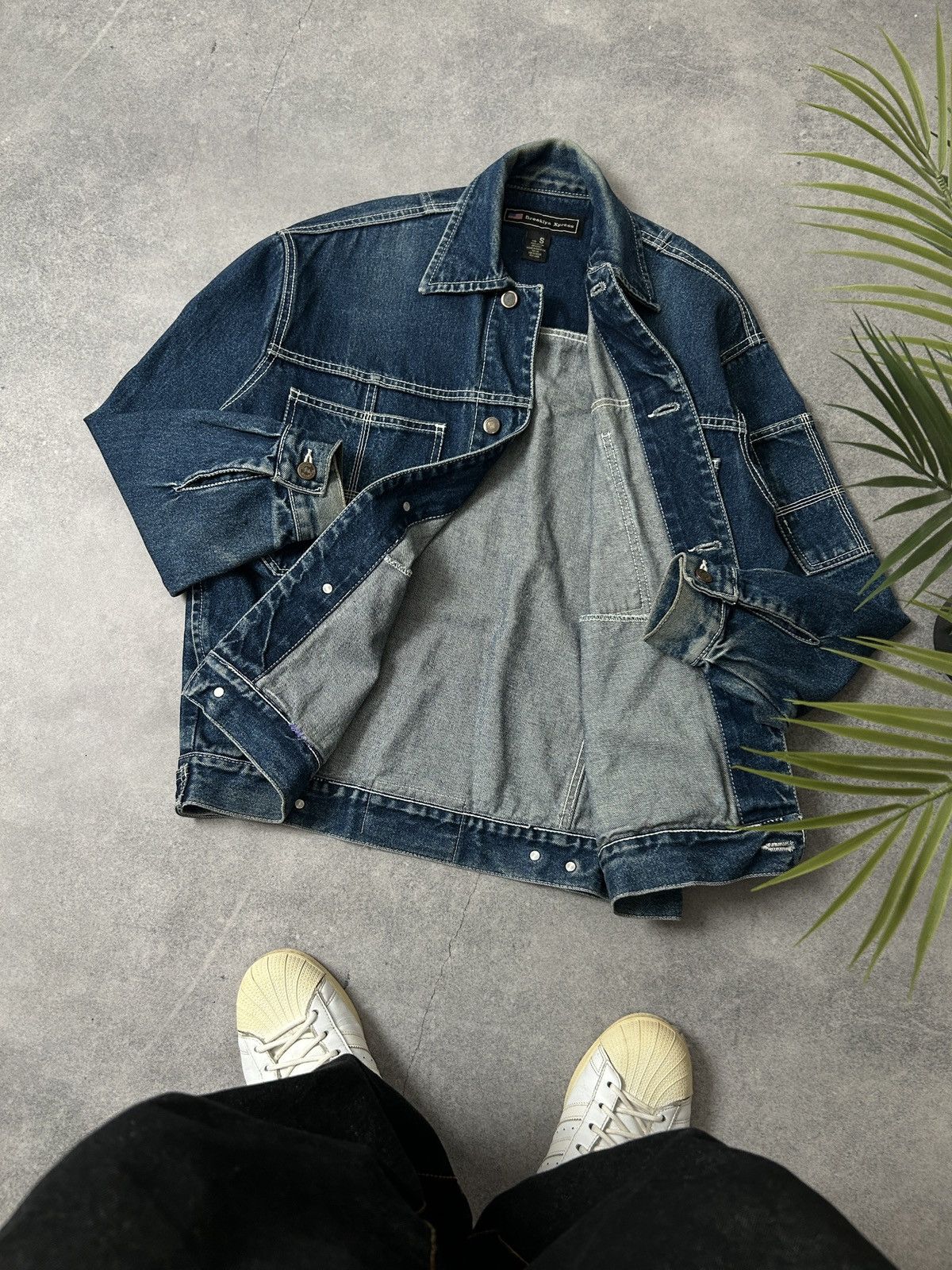Brooklyn Xpress Vintage Brooklyn Xpress Rap denim jacket mens 90s Size US S / EU 44-46 / 1 - 2 Thumbnail