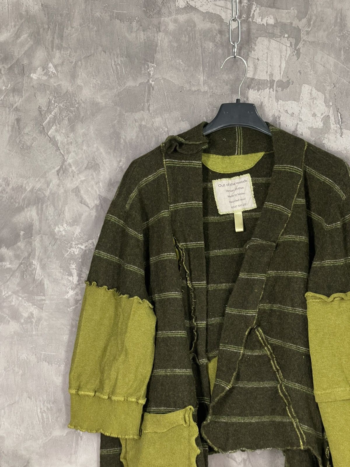Japanese Brand Avant Garde Y2K Out Of The Woods Green Sweater Size M / US 6-8 / IT 42-44 - 3 Thumbnail