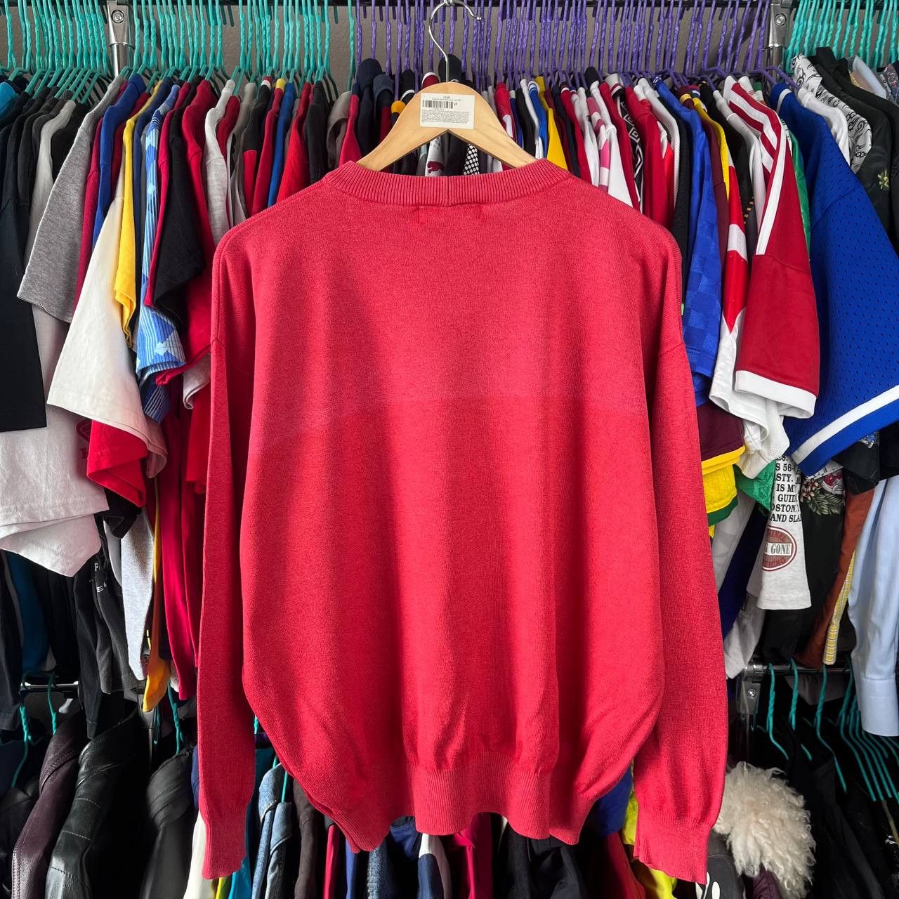 Iceberg Vintage 90s ICEBERG Peanuts Snoopy Red Sweater Jumper Size US L / EU 52-54 / 3 - 9 Thumbnail