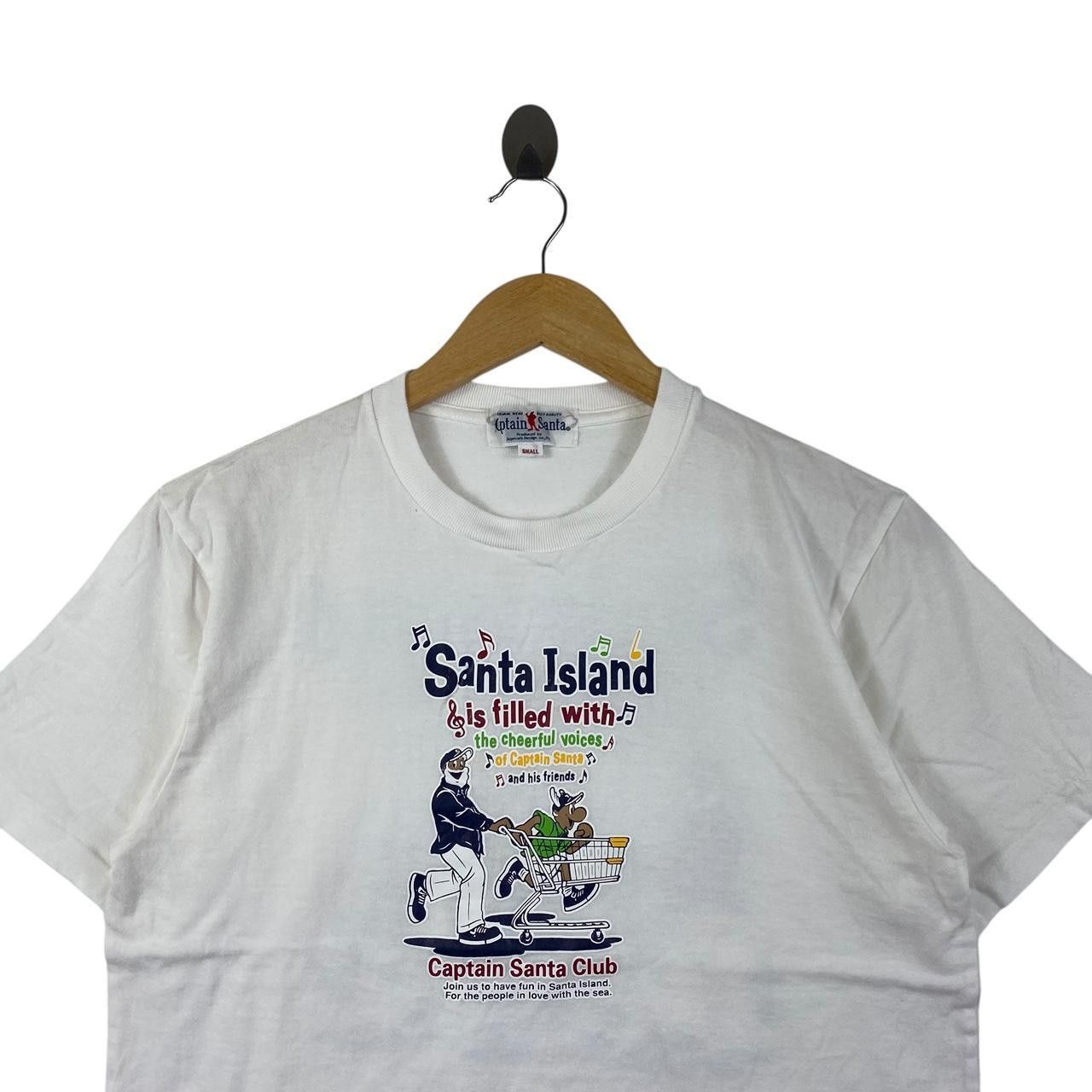 Vintage Vintage CAPTAIN SANTA CLUB Island Beach Tee Shirt Top Size S / US 4 / IT 40 - 3 Thumbnail