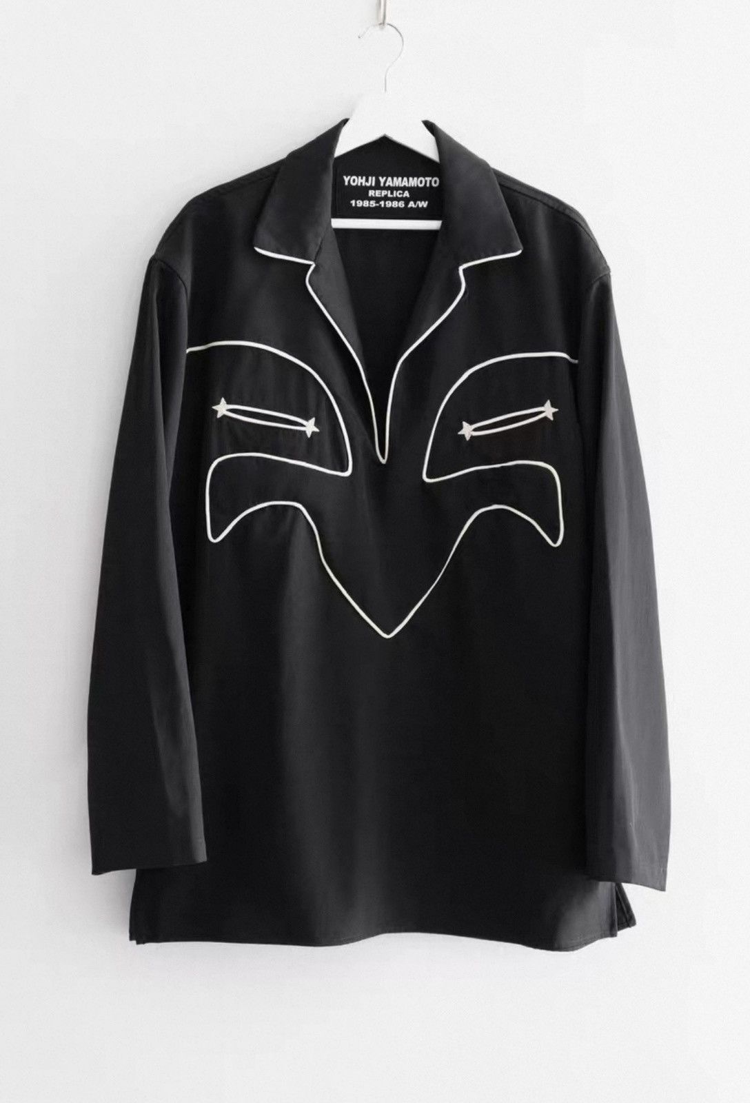 Yohji Yamamoto Yohji Yamamoto 85AW Half Placket Western Shirt K4 Size US M / EU 48-50 / 2 - 1 Thumbnail