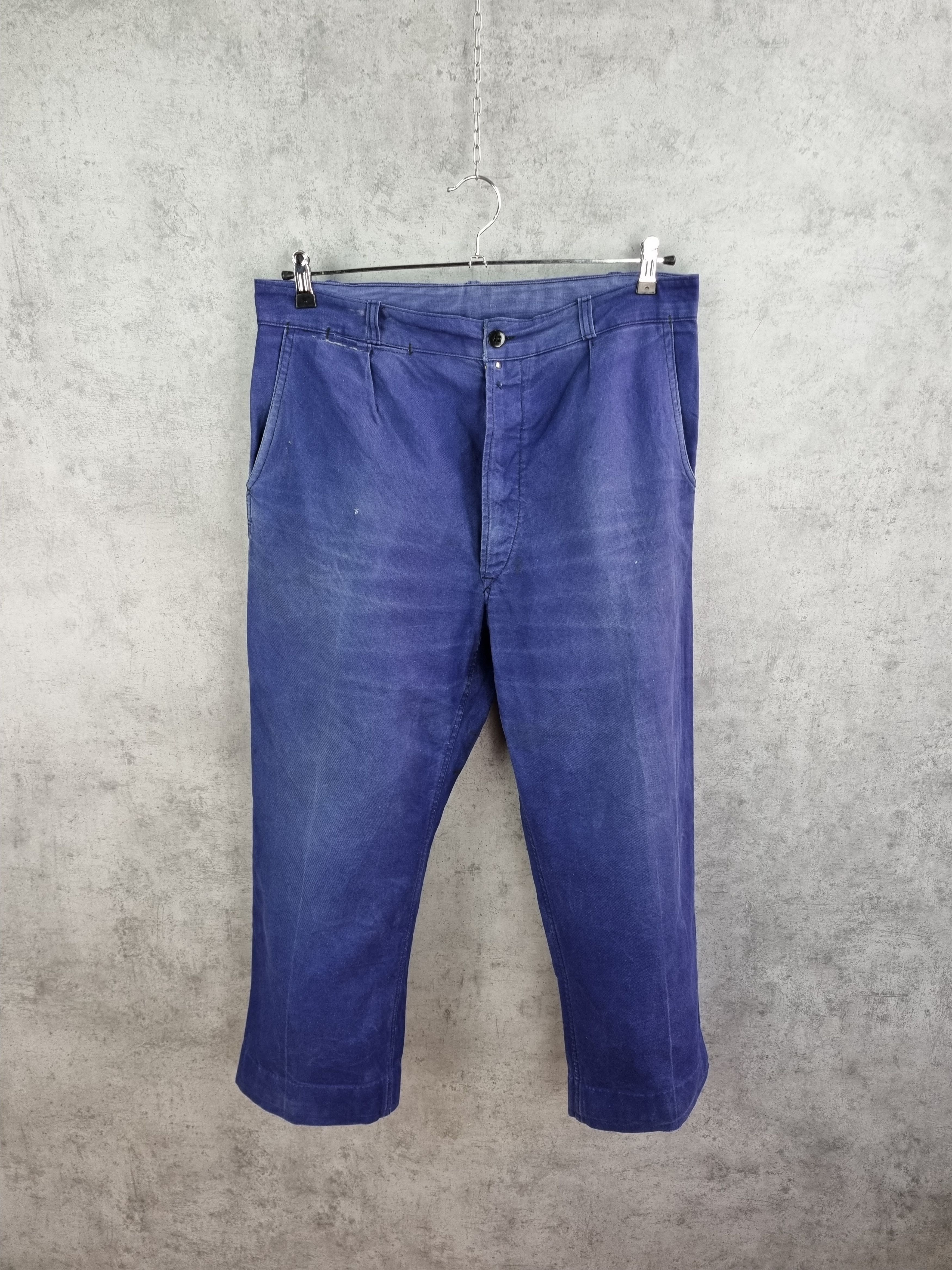 Le Laboureur × Vetra Le Vehement De Force Vintage Worker Faded Indigo Avant Garde Size US 32 / EU 48 - 1 Thumbnail