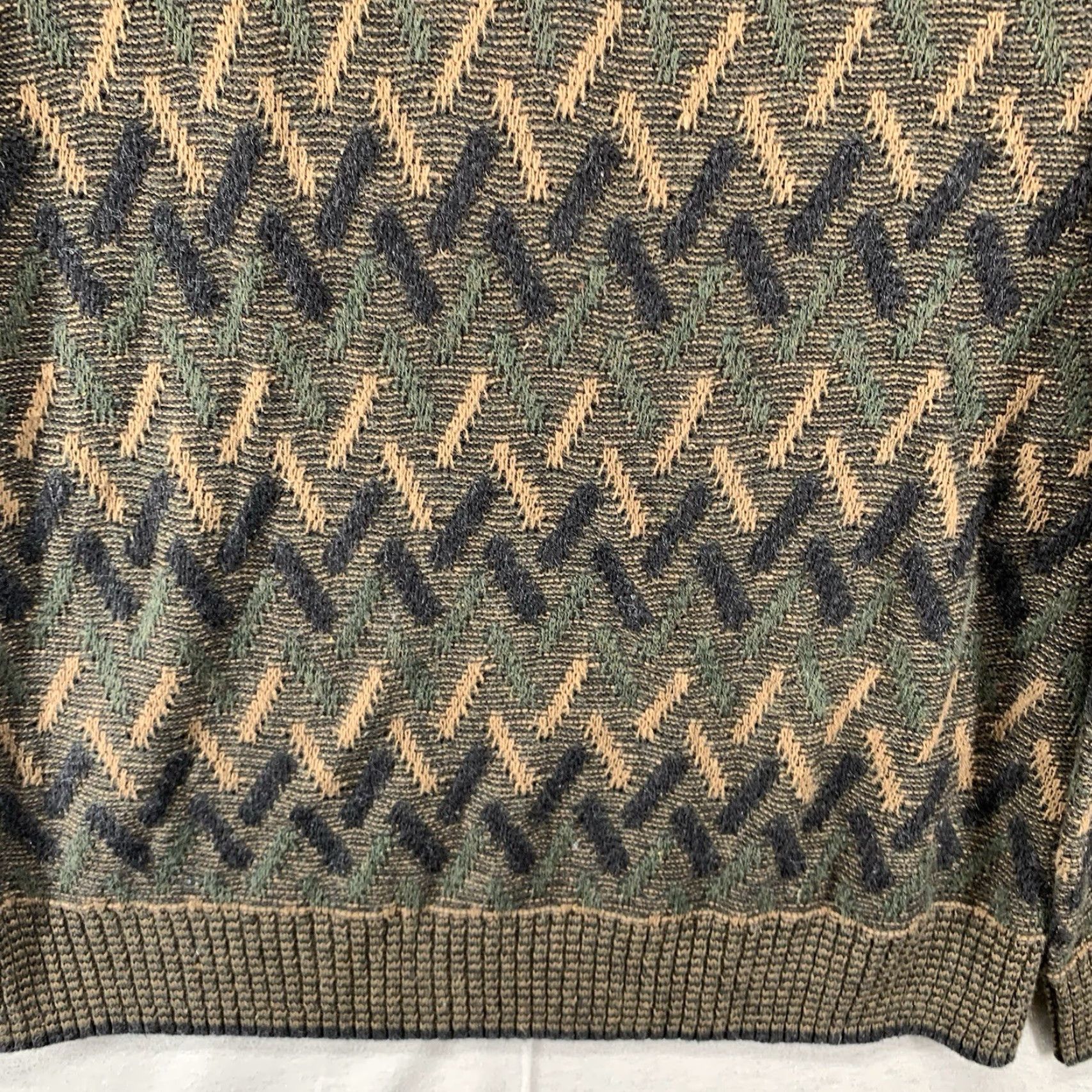 Vintage VINTAGE RedHead Mens Large Sweater Pullover 90s Geometric Cable-Knit Breathable All Over 3D Design Outdoor Hunting Hunting Nature Classic USA Size US L / EU 52-54 / 3 - 6 Thumbnail