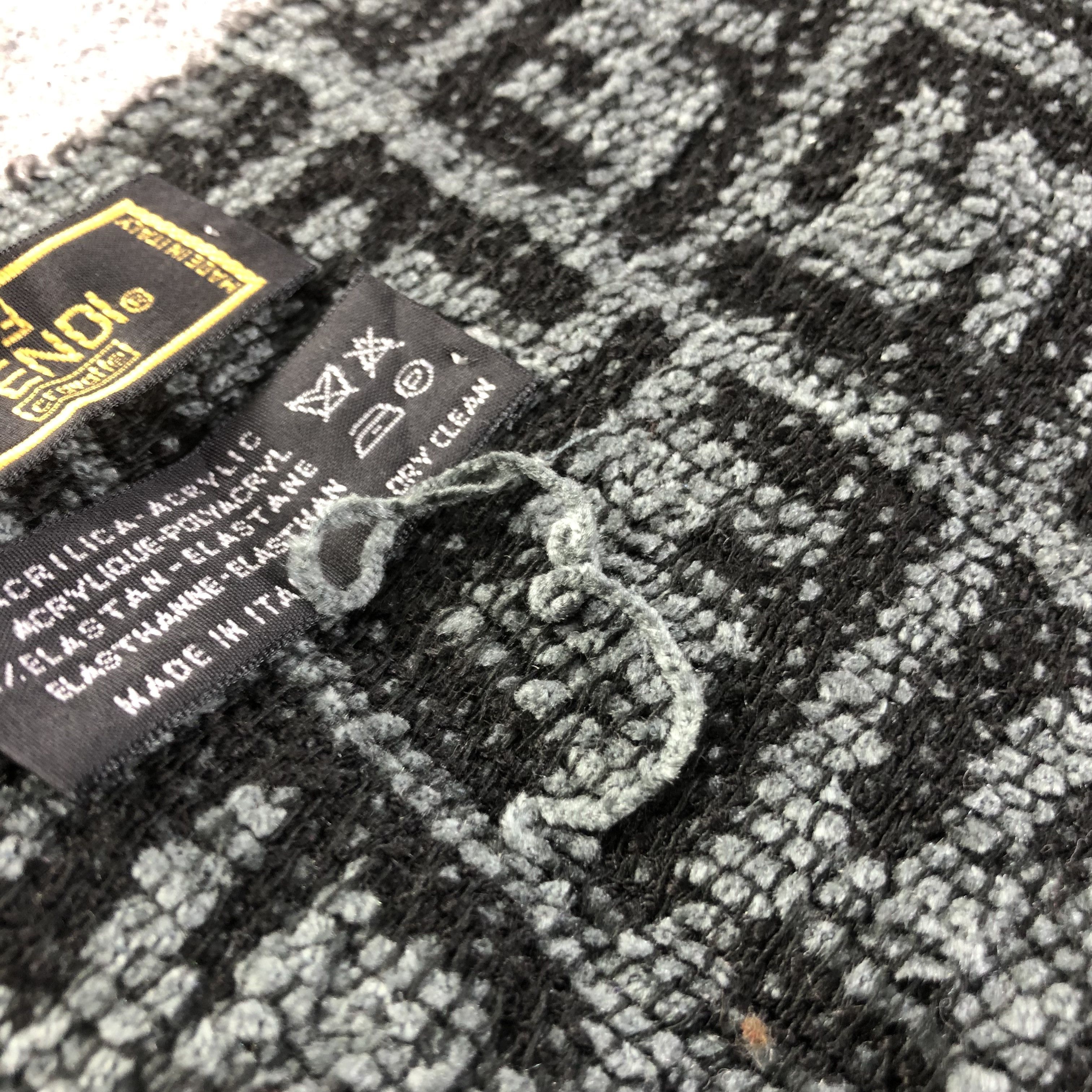 Fendi Fendi FF Monogram Full Print Scarf Muffler V1629 Size ONE SIZE - 4 Thumbnail