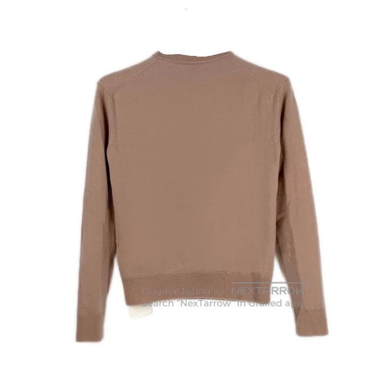 Hermes Hermes Pinkish cashmere sweater with large logo Size XXS / US 00 / IT 34 - 2 Thumbnail