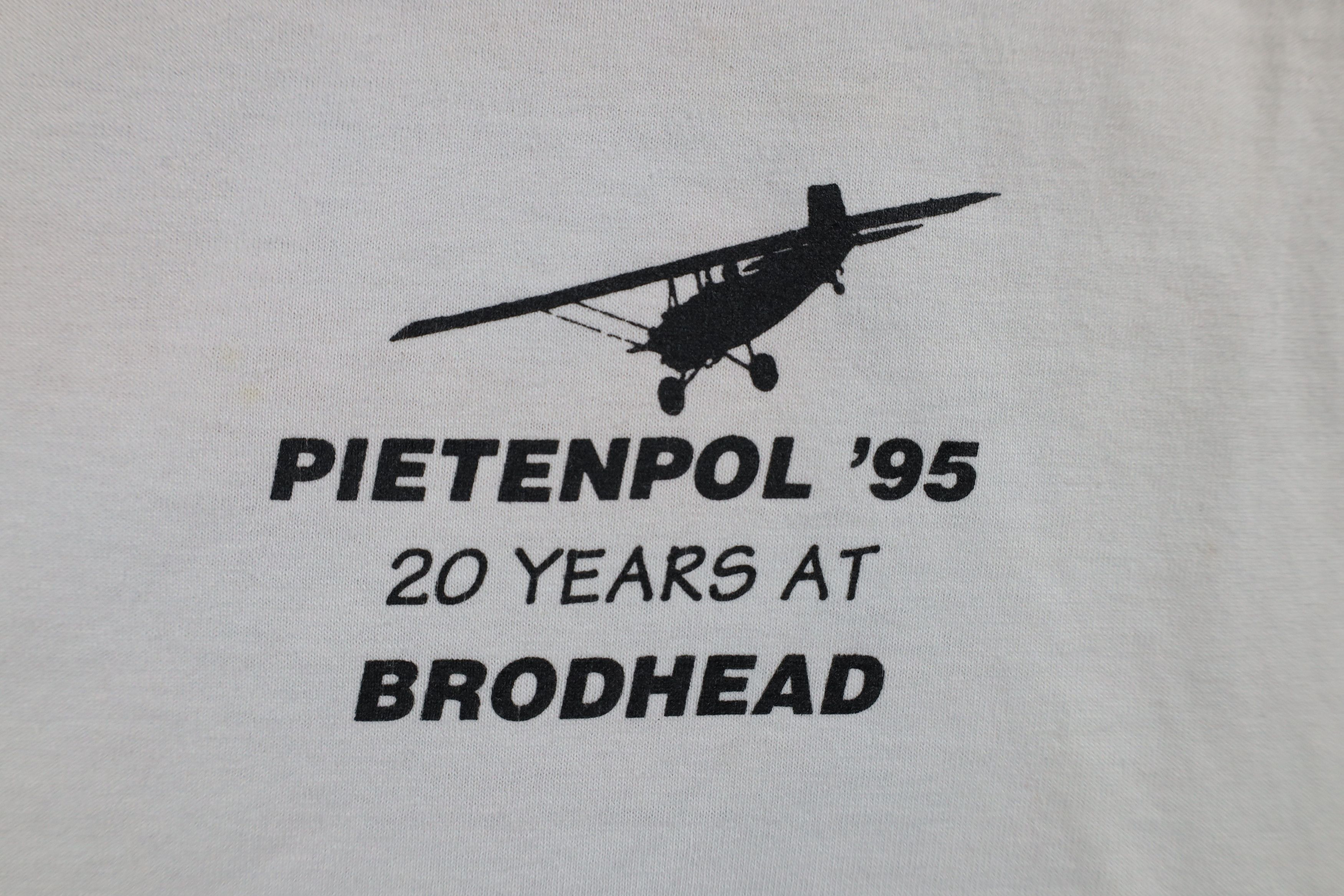 Vintage Vintage 90s At Brodhead Pietenpol Airplane T-Shirt White USA Size US XL / EU 56 / 4 - 4 Thumbnail