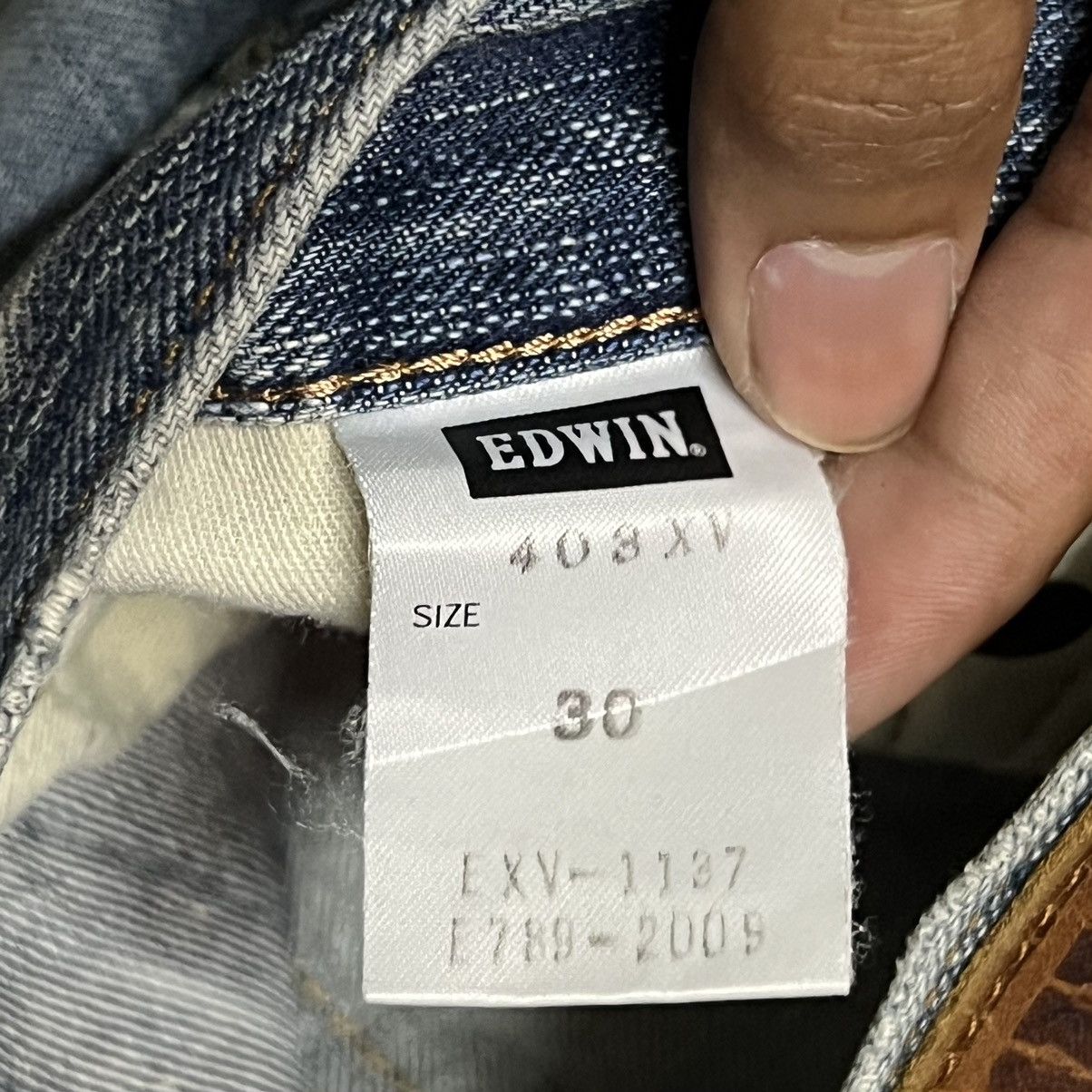 Edwin Edwin Exclusive Vintage Distressed Style Denim Jeans Size US 30 / EU 46 - 8 Thumbnail