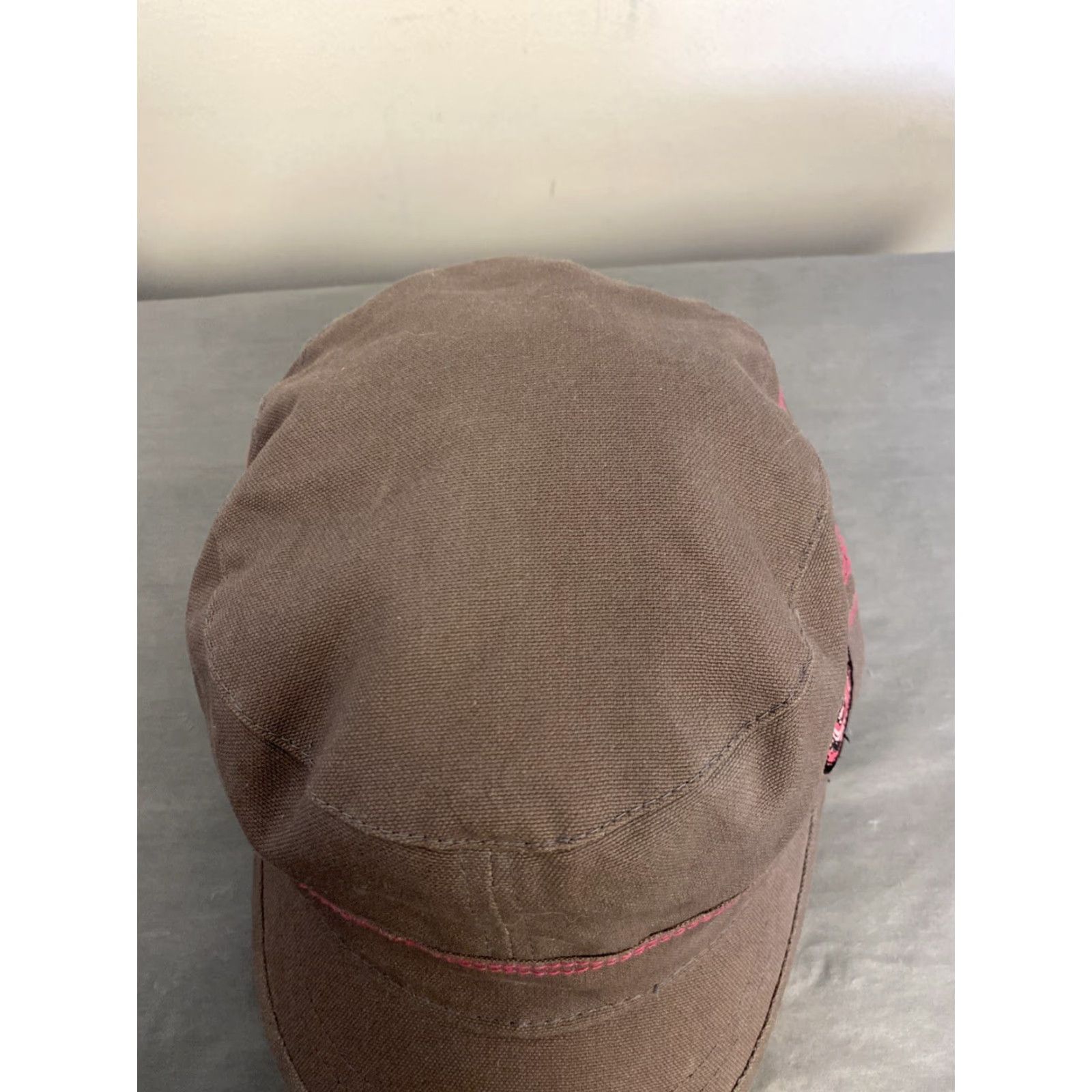 Vans VANS Army Cap Adjustable S/M Brown Pink Script Unisex Adult Cotton Golf Hat Size ONE SIZE - 2 Thumbnail