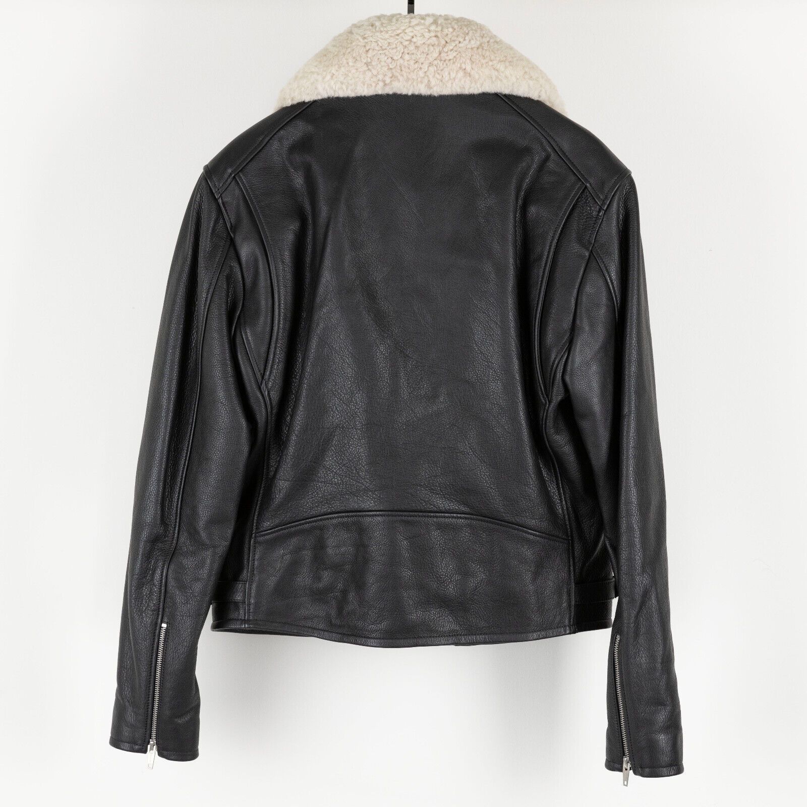 The Kooples The Kooples Men Leather Fur Collar Jacket Black Size L Size US L / EU 52-54 / 3 - 3 Thumbnail