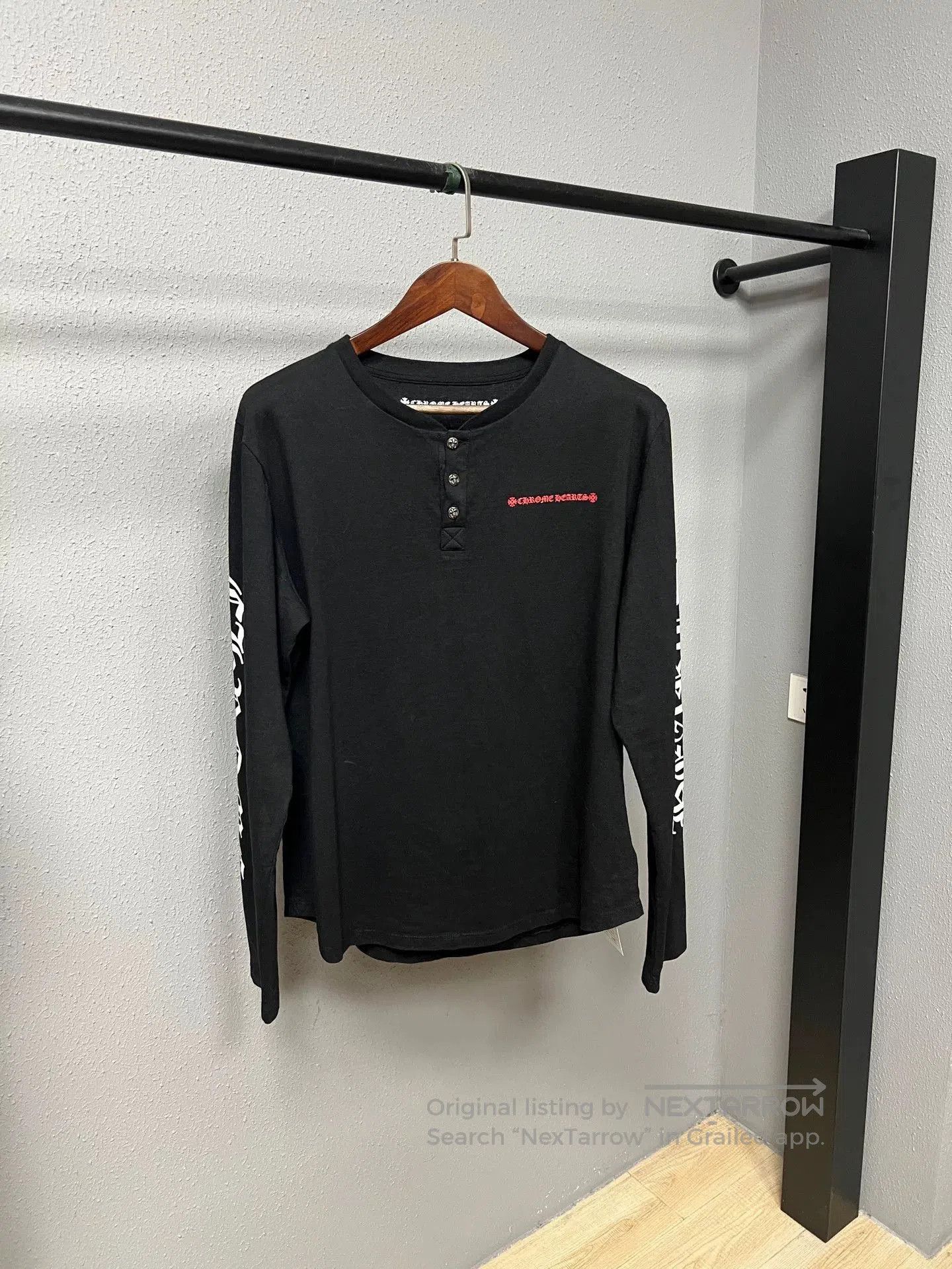 Chrome Hearts chrome hearts graphic long sleeve polo shirt. Size US L / EU 52-54 / 3 - 1 Thumbnail