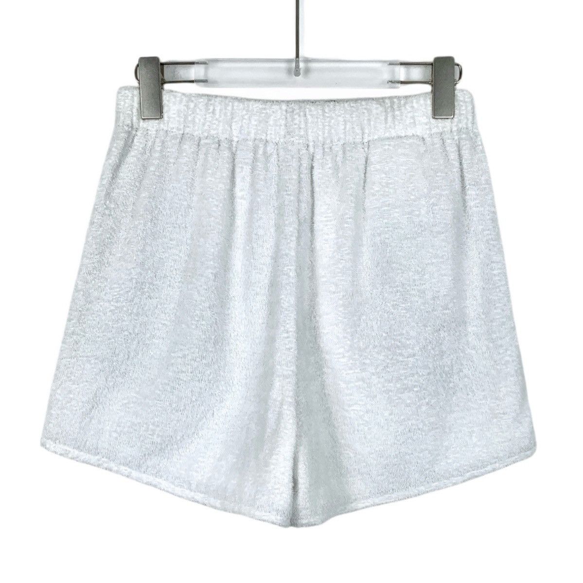 Prada Prada White Triangle Logo Cotton Terry Casual Shorts K26WX Size 27" / US 4 / IT 40 - 2 Thumbnail