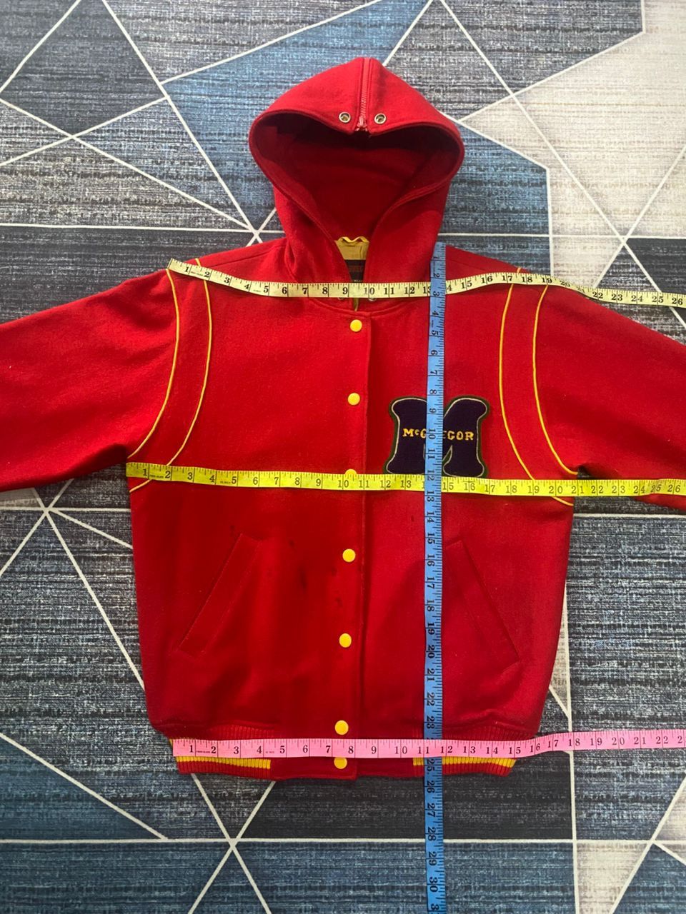 McGregor McGregor Hooded Varsity Jacket Size US M / EU 48-50 / 2 - 14 Thumbnail