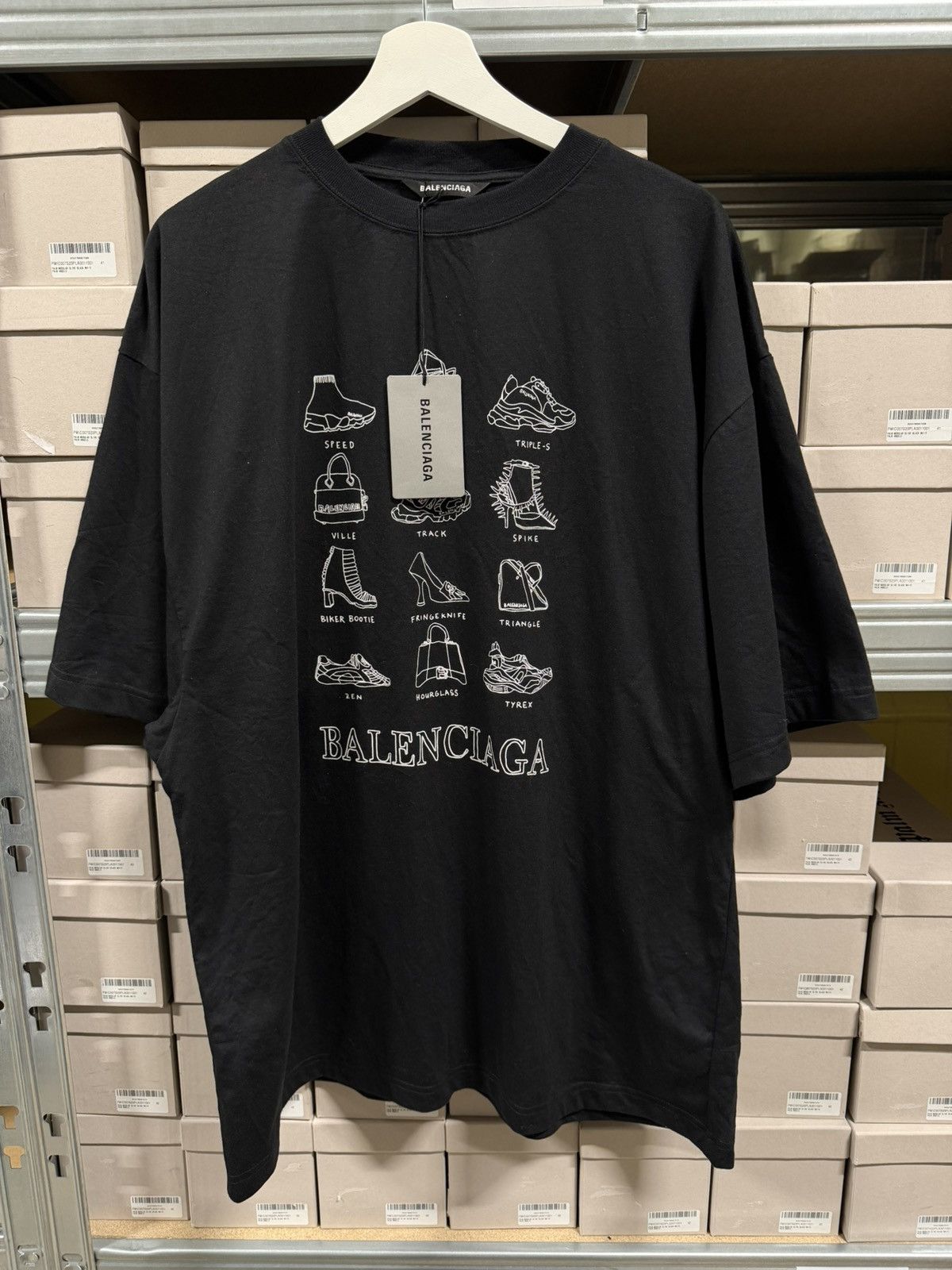 Balenciaga Balenciaga Logo T-Shirt NEW 850$ Size US XL / EU 56 / 4 - 1 Thumbnail