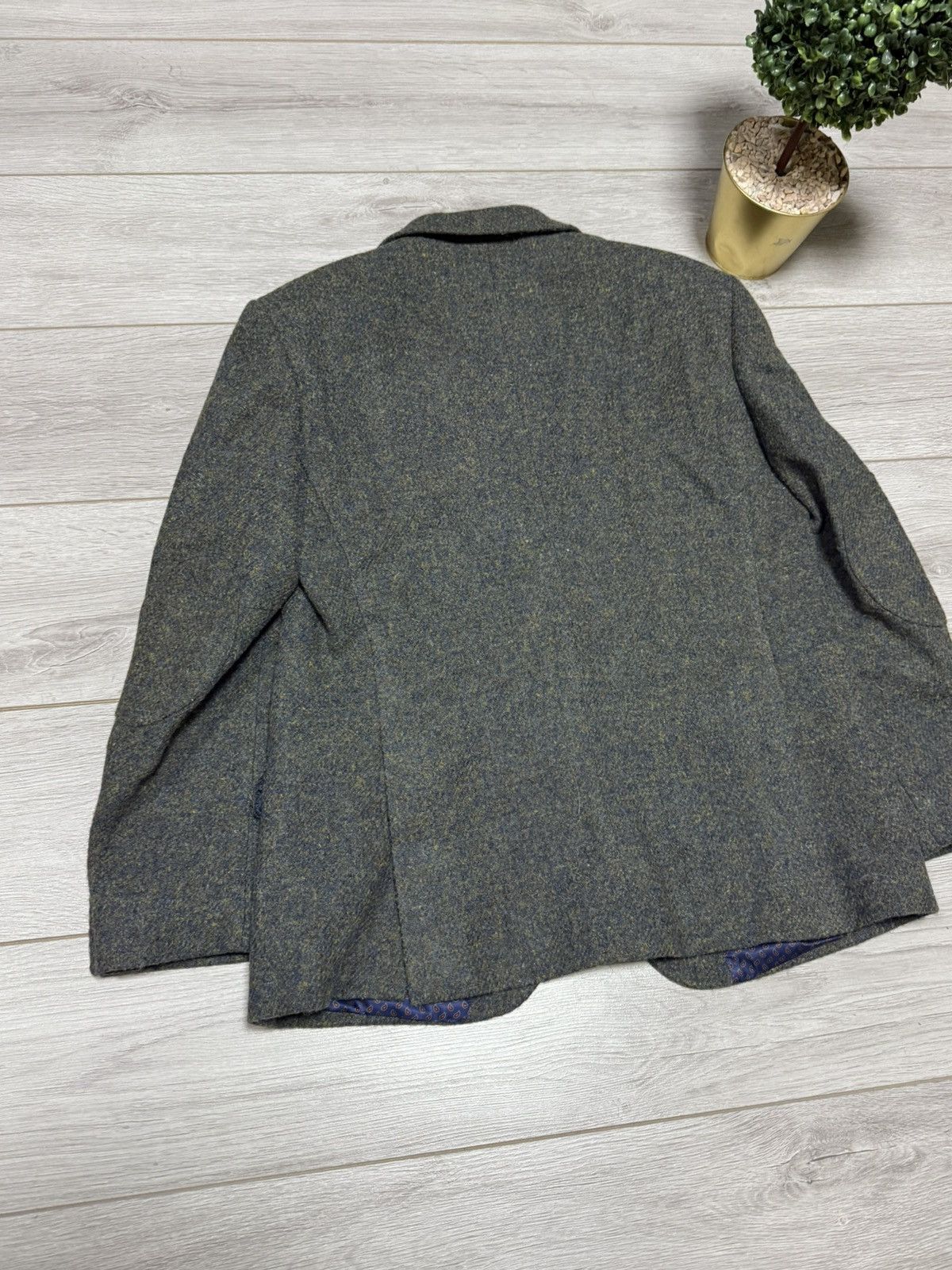 Harris Tweed Harris Tweed wool knitted blazer two buttons M&S Size 42R - 11 Thumbnail