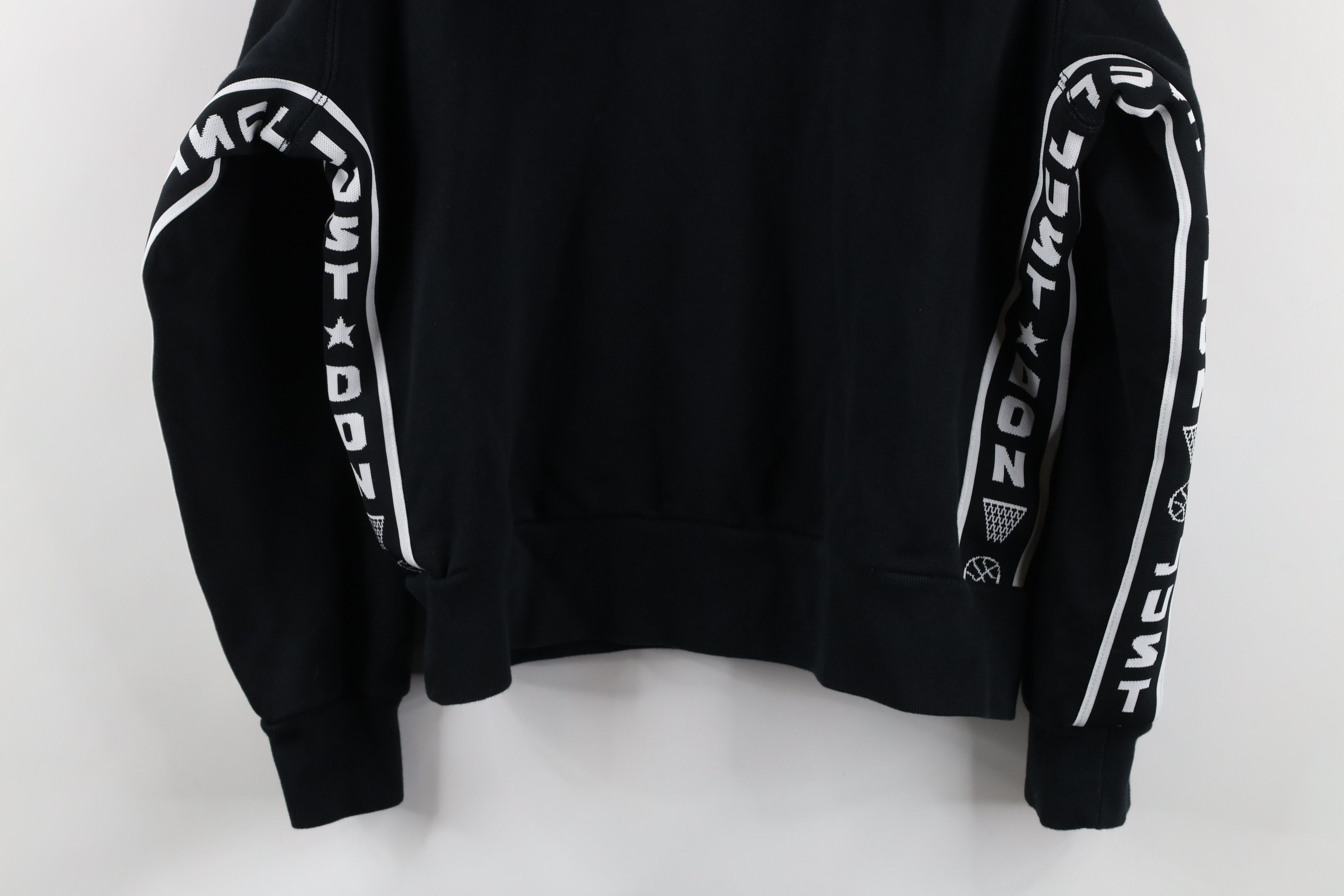 Vintage Just Don All City Out Taped Logo Heavyweight Hoodie Black Size S / US 4 / IT 40 - 15 Thumbnail
