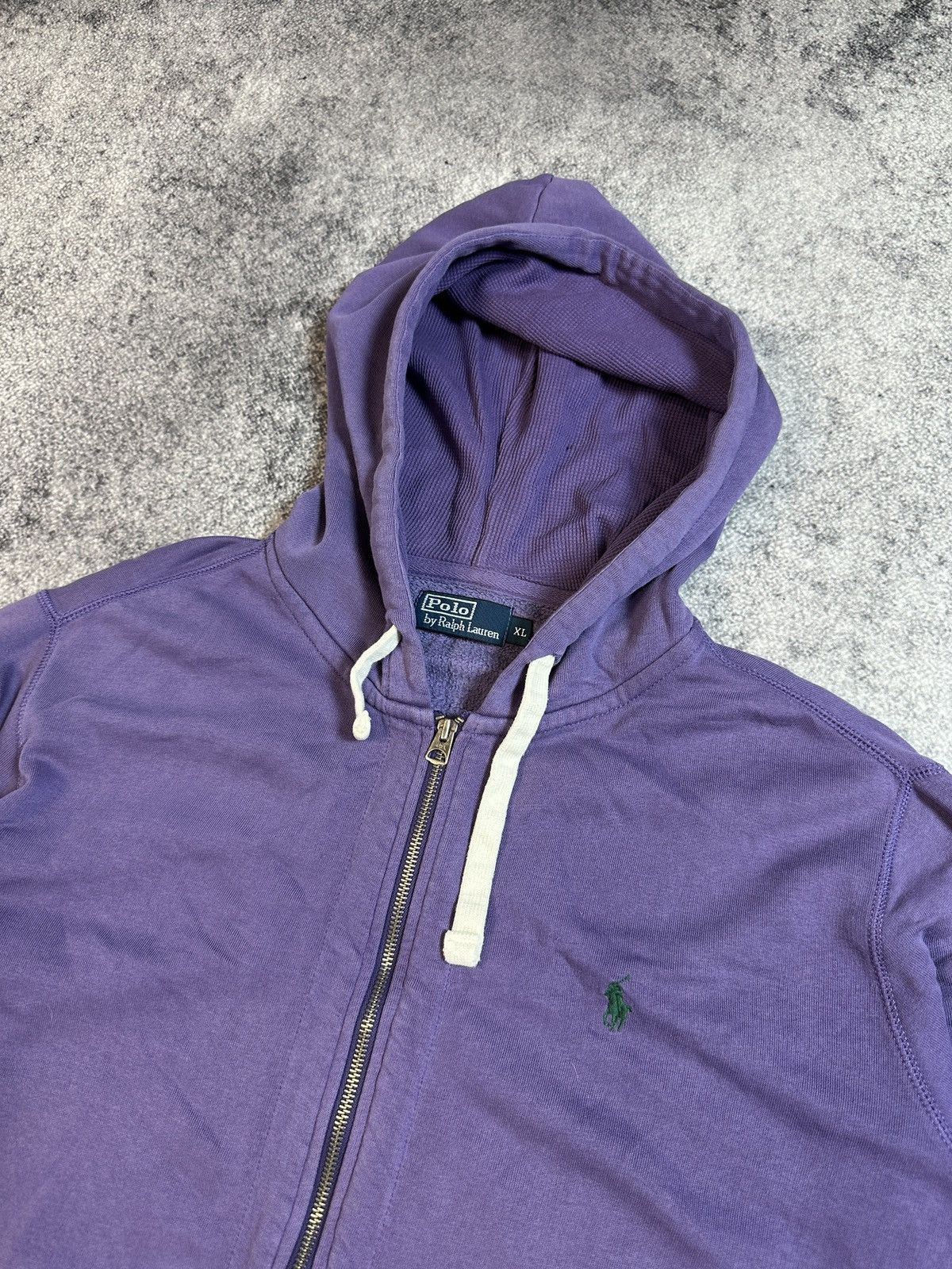 Polo Ralph Lauren Y2K Vintage Polo Ralph Lauren Purpl Zip Up Hoodie Streetwear Size US XL / EU 56 / 4 - 2 Thumbnail