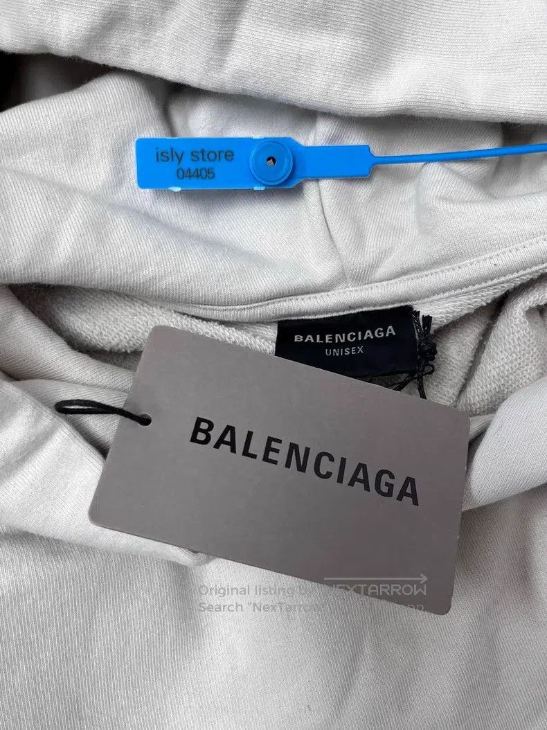 Balenciaga Balenciaga Logo Letter Printed Cotton Long Sleeve Sweatshi Size US L / EU 52-54 / 3 - 5 Thumbnail