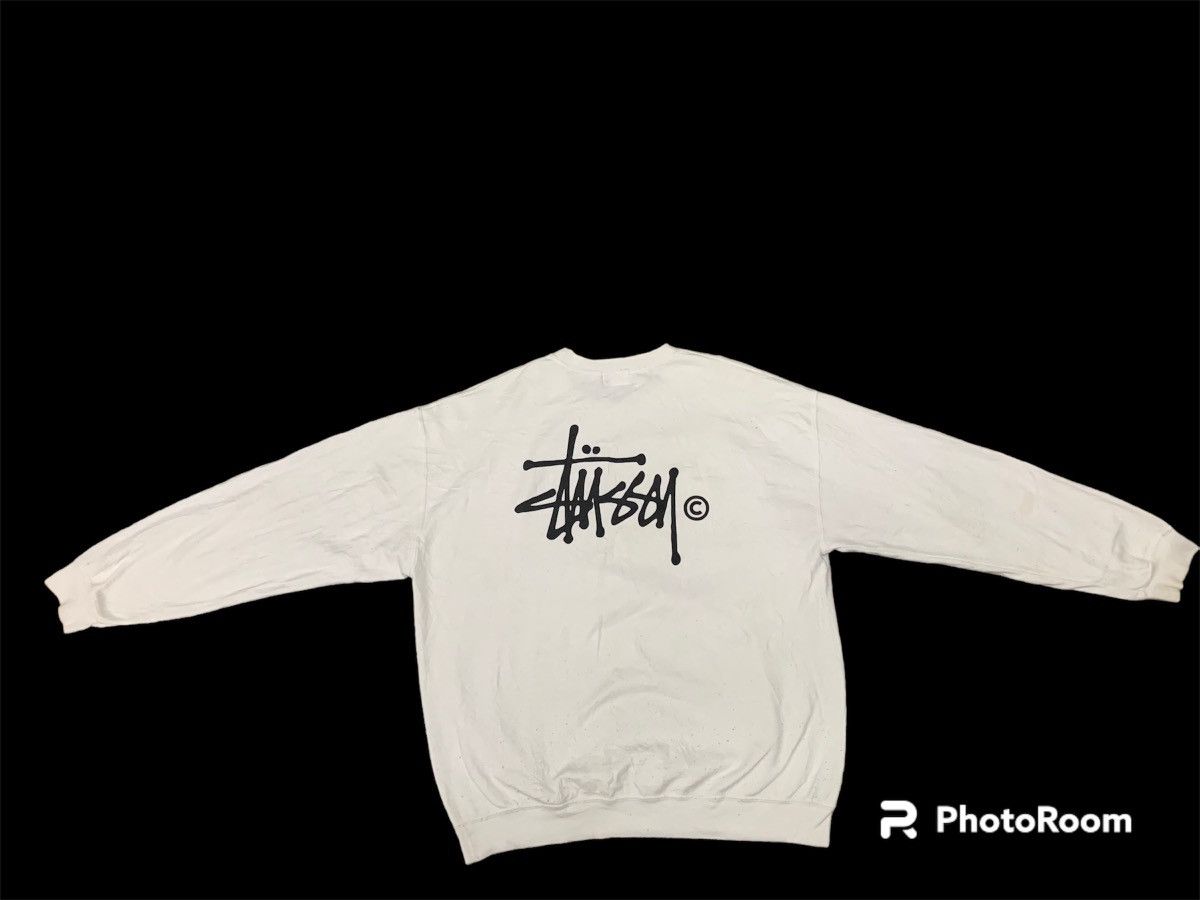 Japanese Brand Y2K OG STUSSY SWEATSHIRT BIG LOGO ON BACK Size US S / EU 44-46 / 1 - 1 Thumbnail