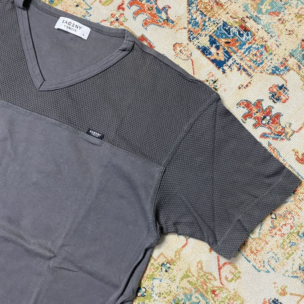 Y's × Y's for Men × Yohji Yamamoto Y’saccs yohji yamamoto vneck tshirt Size US L / EU 52-54 / 3 - 3 Thumbnail
