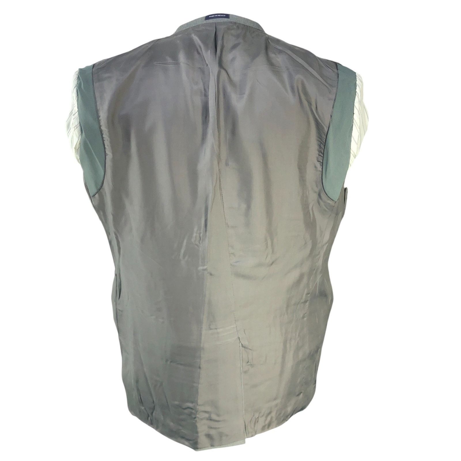 Paul Fredrick Paul Fredrick Size 42S Blazer Sport Coat Gray Brass Buttons Size 42S - 15 Thumbnail