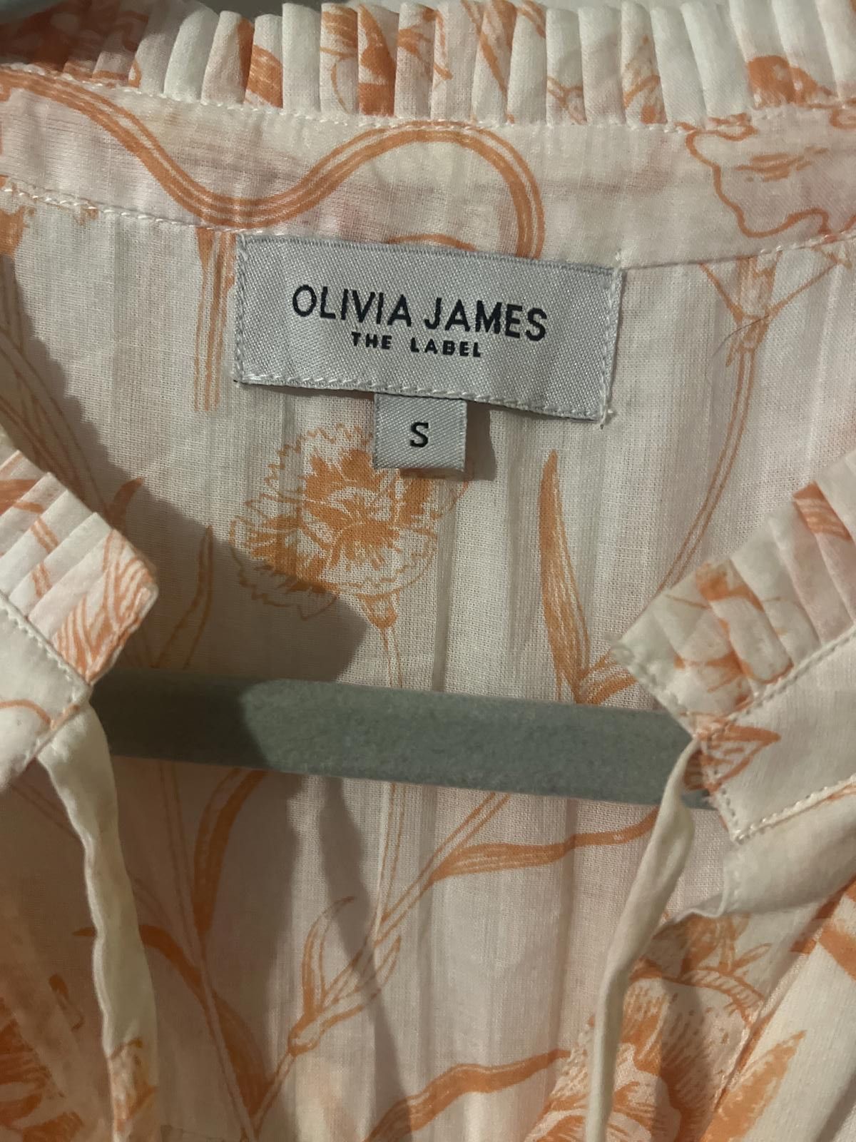 Other Olivia James Sleeveless Maxi Dress Orange Floral Print S Size S / US 4 / IT 40 - 4 Thumbnail