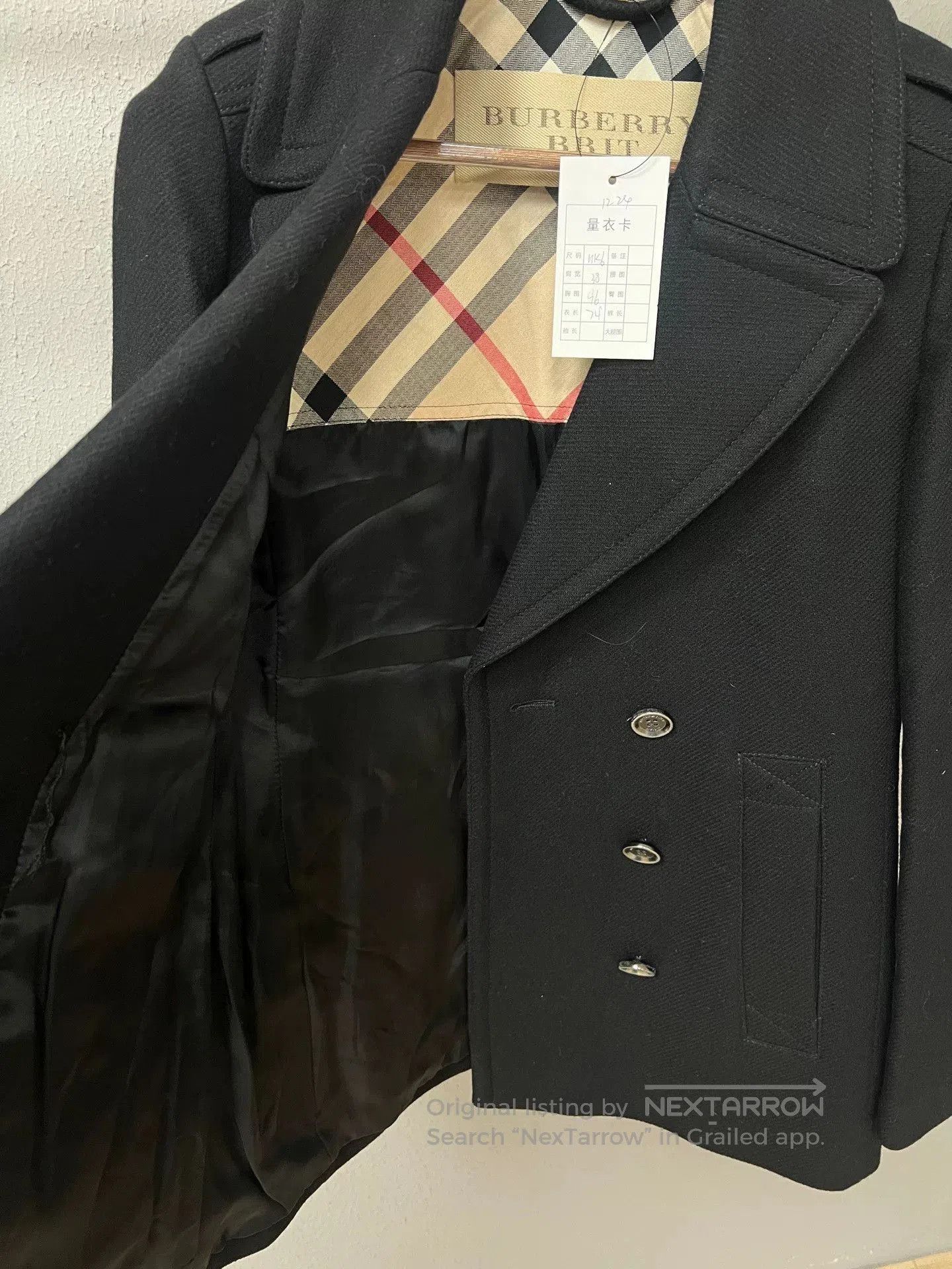 Burberry Burberry Double-Breasted Coat Size UK6. Size S / US 4 / IT 40 - 3 Thumbnail