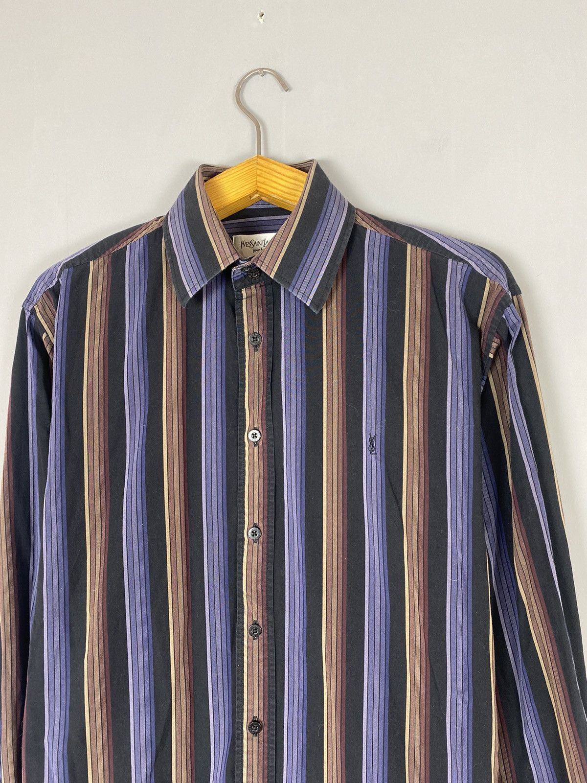 Yves Saint Laurent Vintage 90s Yves Saint Laurent shirt Size US M / EU 48-50 / 2 - 2 Thumbnail