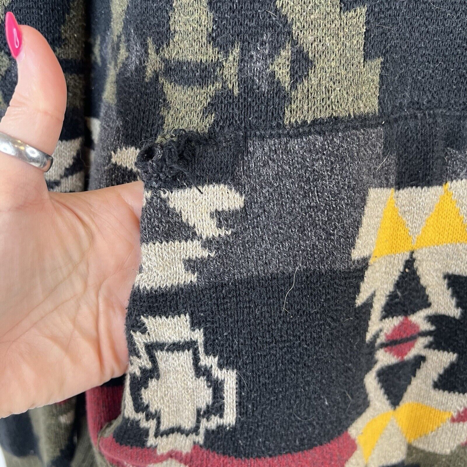 American Eagle Outfitters Y2K American Eagle Size M Hoodie Sweater Aztec Southwest Size US M / EU 48-50 / 2 - 5 Thumbnail