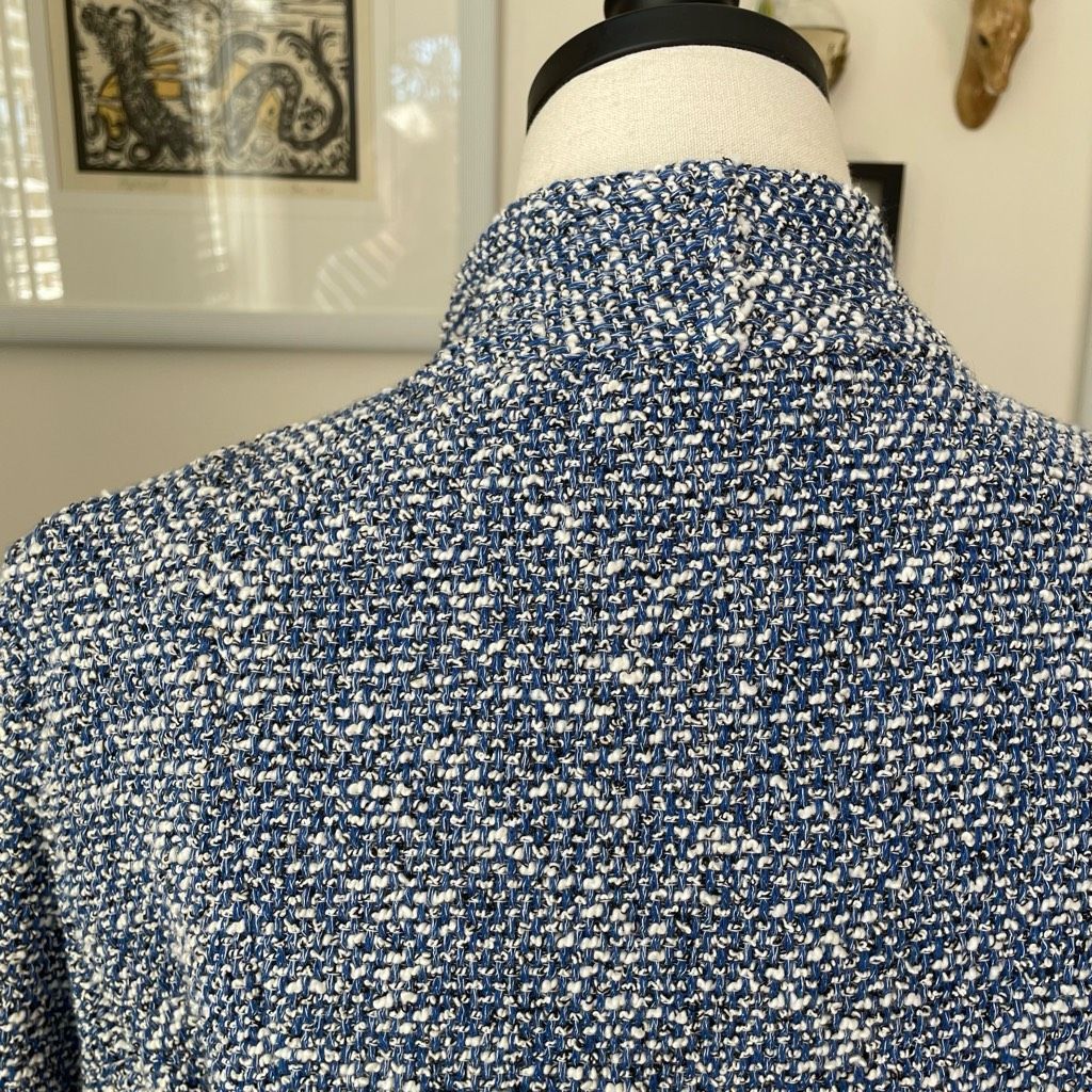 Other NWT Talbots Blue Tweed Open Front Jacket Blazer Cardigan $17 Size M / US 6-8 / IT 42-44 - 4 Thumbnail