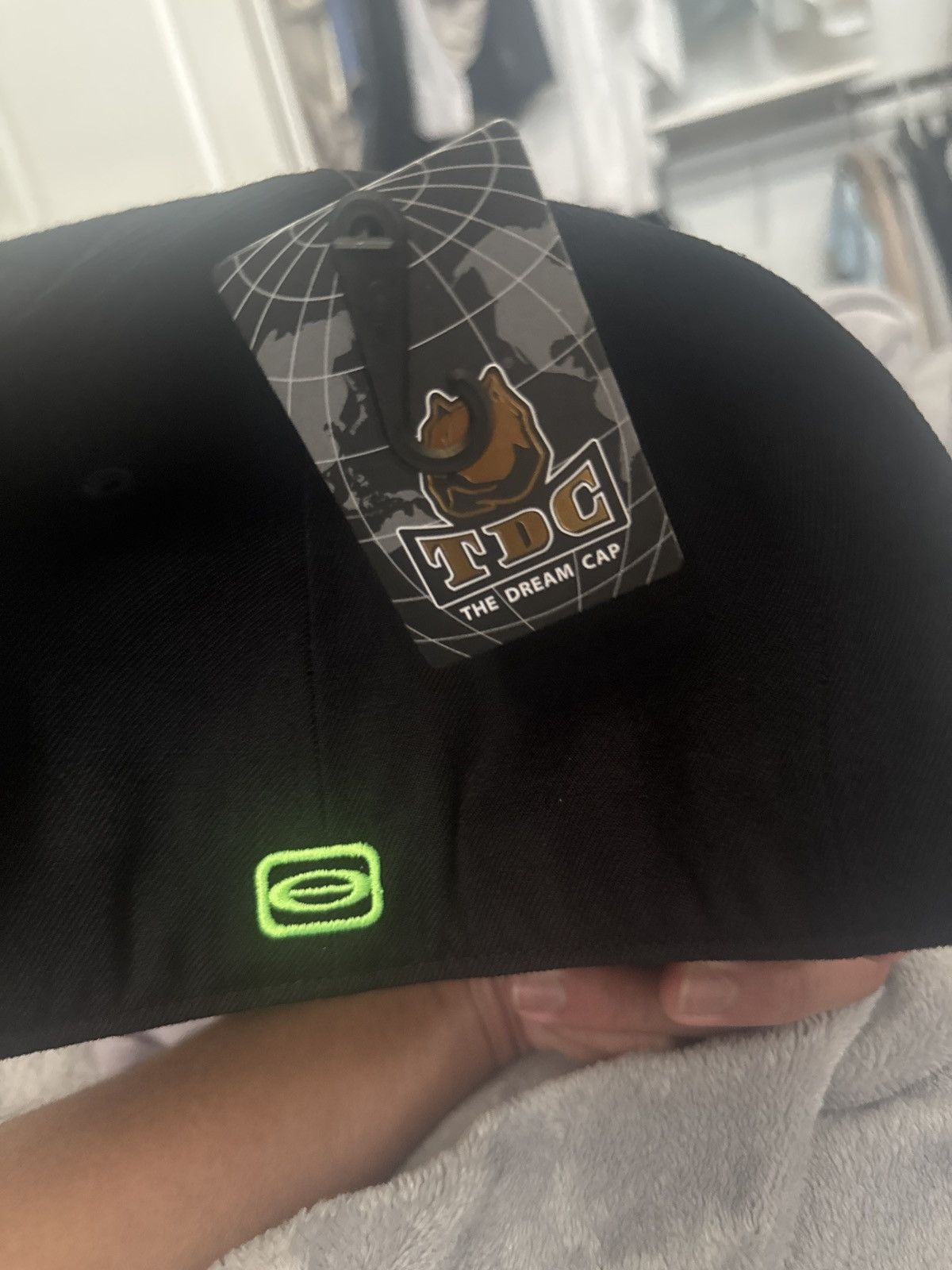 Playboi Carti YVL black/green hat Size ONE SIZE - 2 Thumbnail