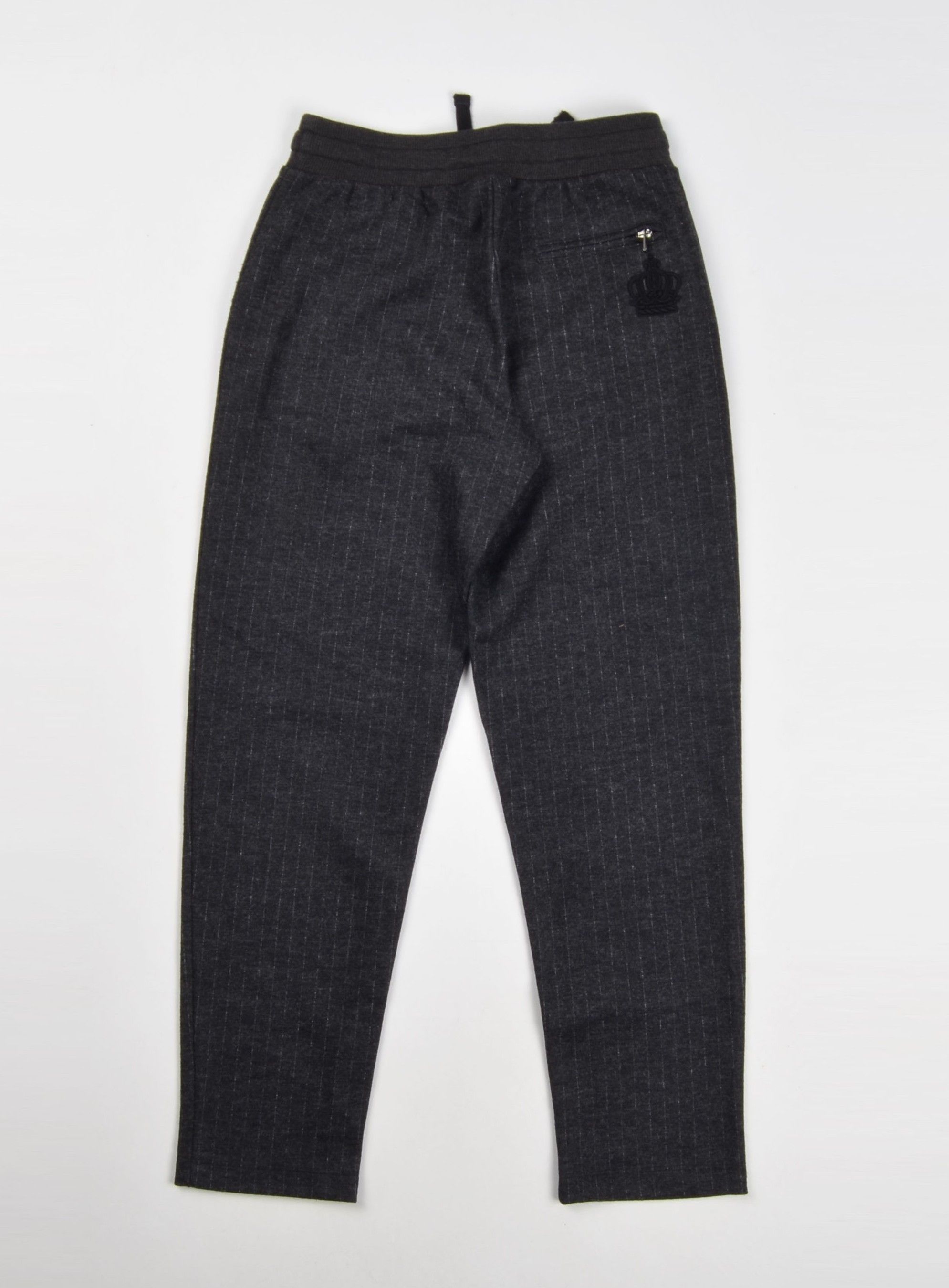 Dolce & Gabbana Dolce & Gabbana Kids Boys Wool Blend Striped Gray Pants Size 24" / US 00 / IT 34 - 2 Thumbnail