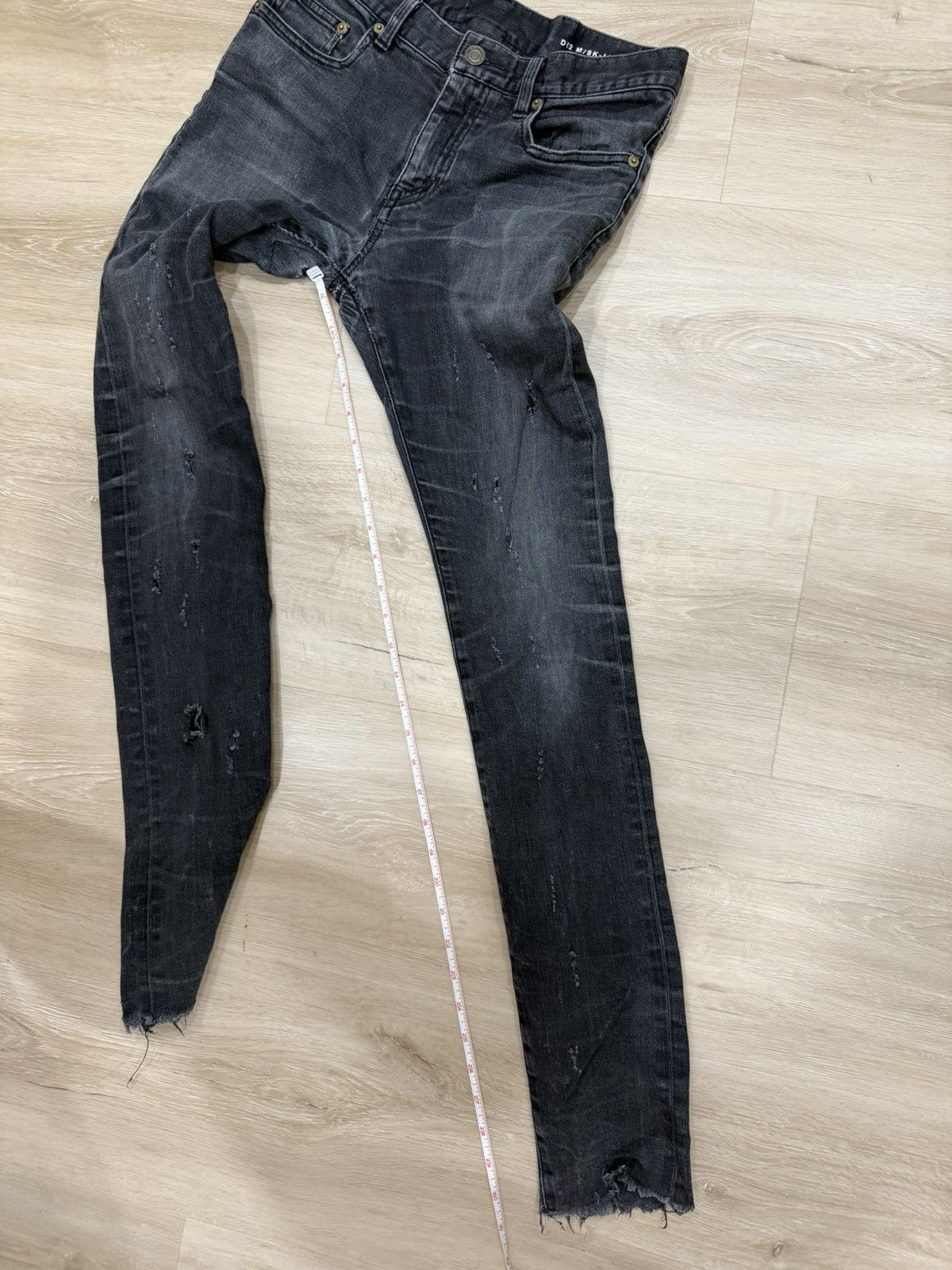Saint Laurent Paris Saint Laurent Distressed Skinny Denim Jeans Size US 30 / EU 46 - 20 Thumbnail