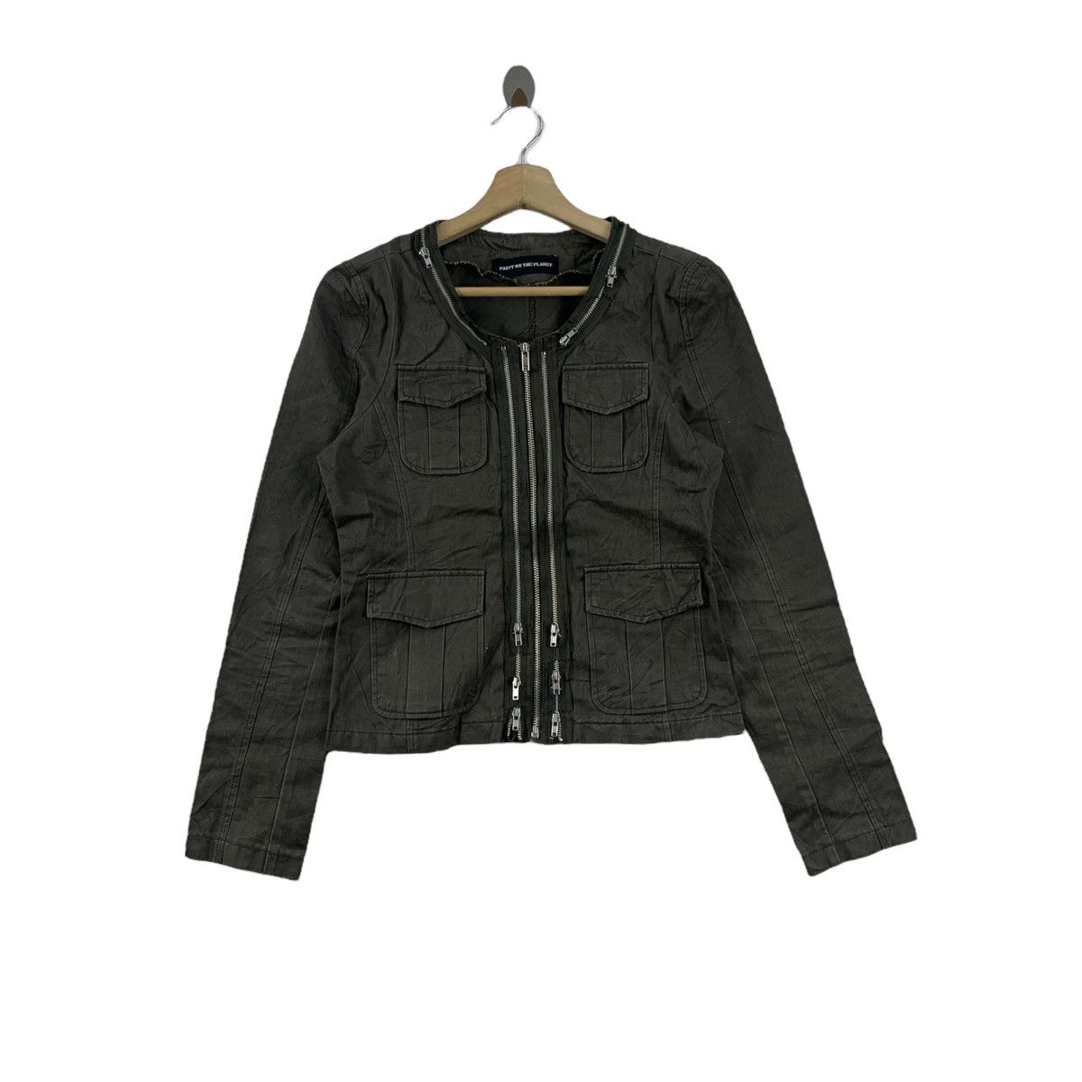 Japanese Brand PARTY On THE PLANET Japanese Brand Multi Pockets Brown Tweed Size M / US 6-8 / IT 42-44 - 1 Thumbnail