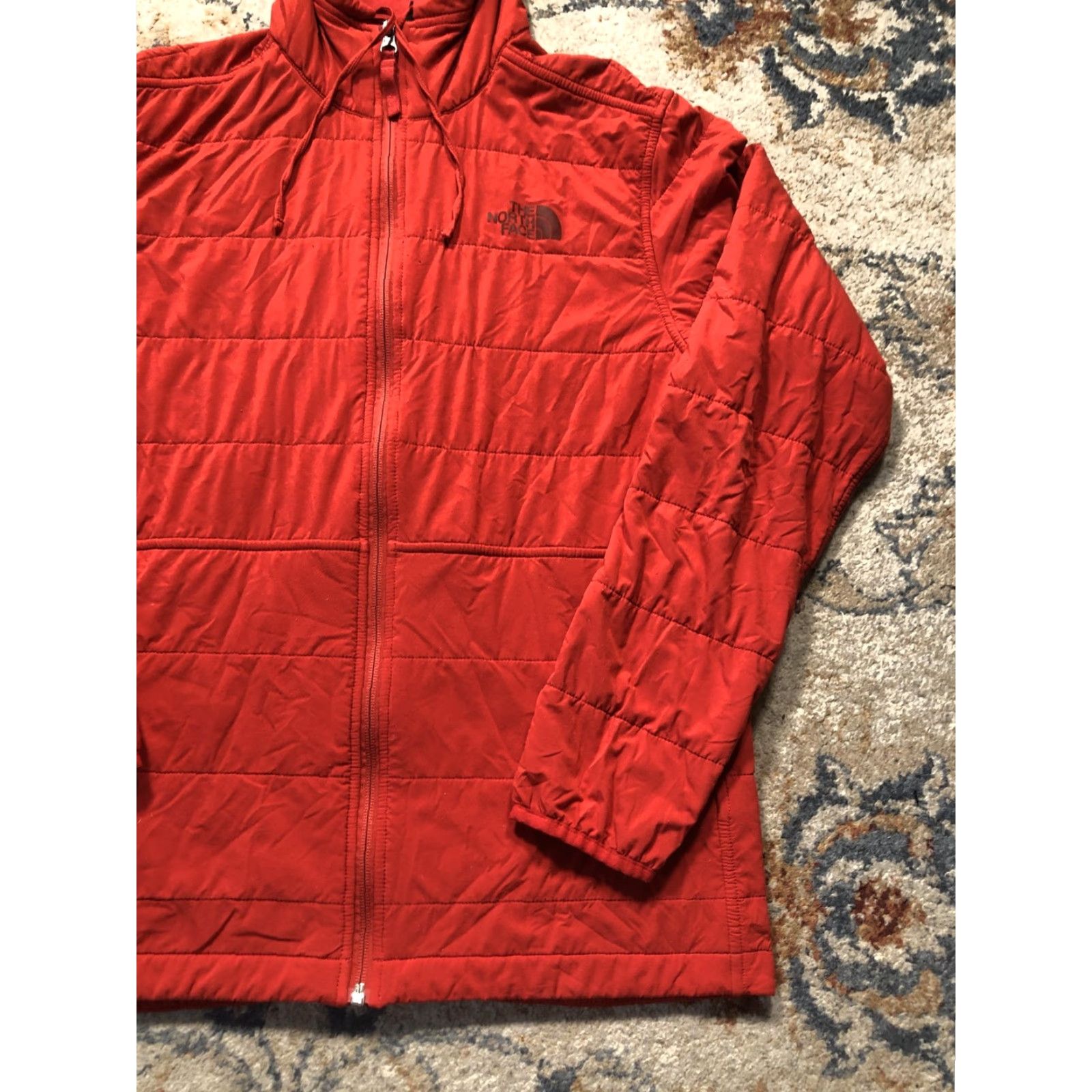The North Face The North Face Jacket Mens S Red Hooded Quilted Full Zip Lightweight Outdoor Size US S / EU 44-46 / 1 - 4 Thumbnail