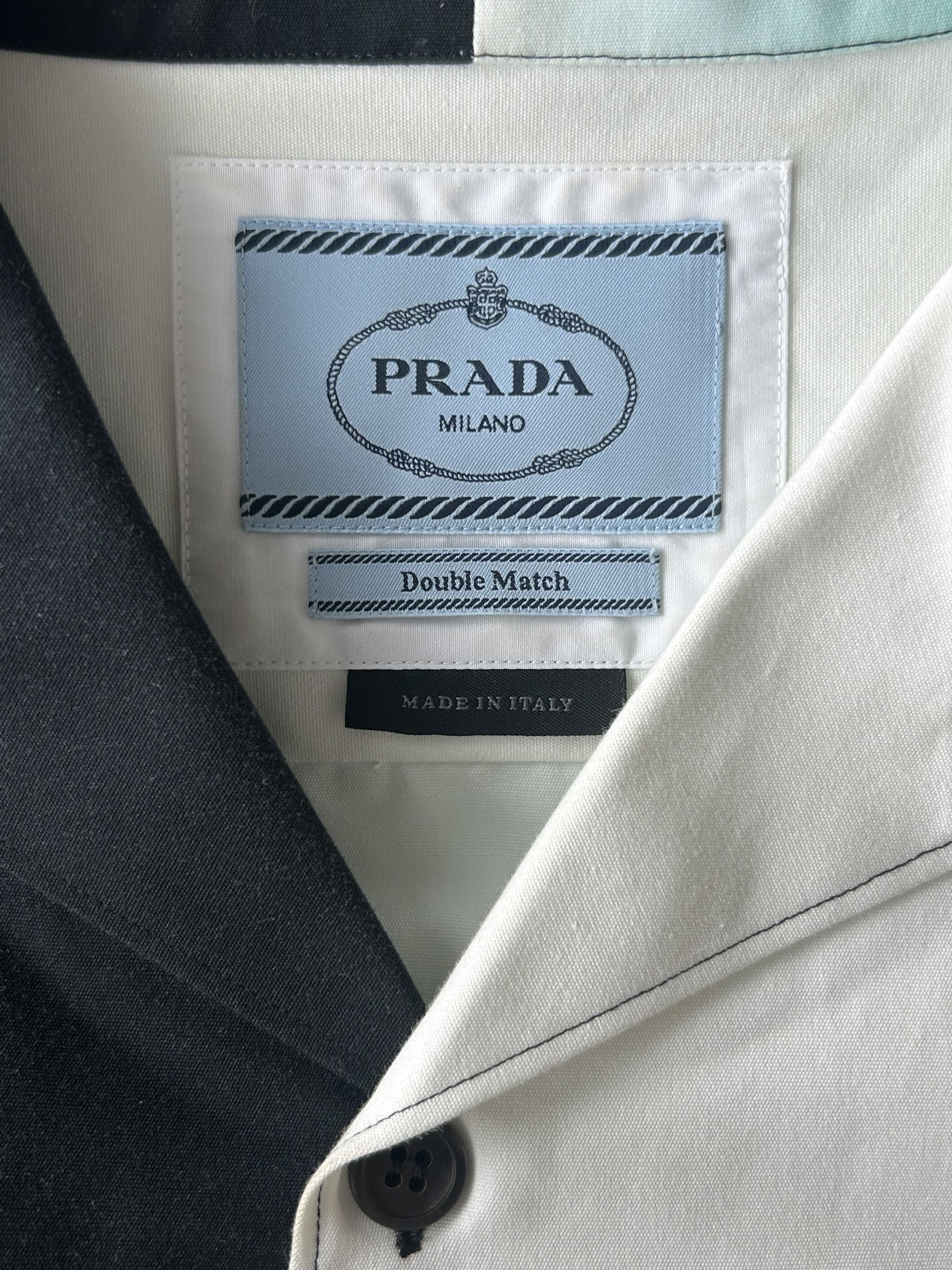 Prada Prada White Flames Split Button Up Shirt Size US XXL / EU 58 / 5 - 3 Thumbnail