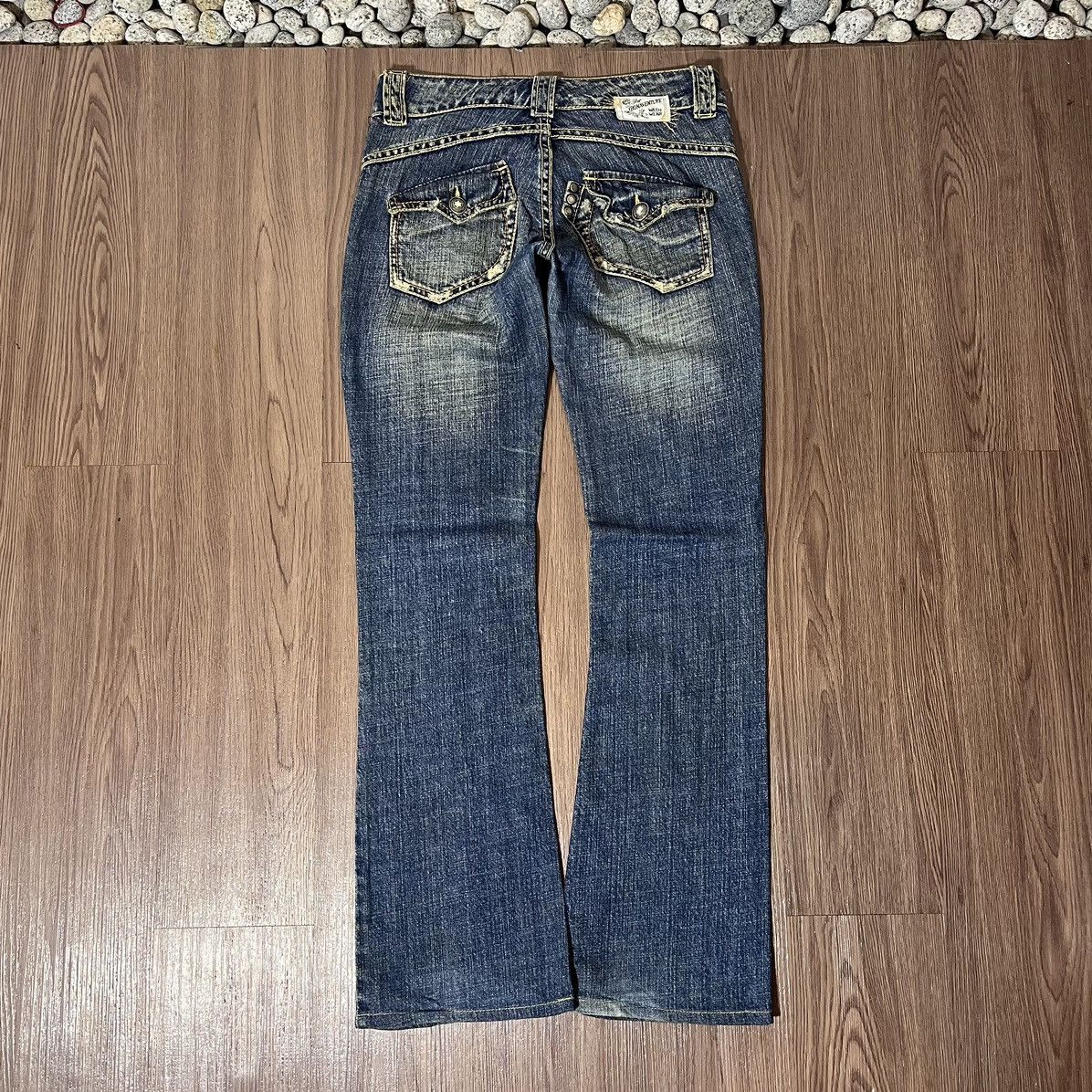 20471120 × If Six Was Nine × Japanese Brand The Bonaventure Vintage fatigue flare mudwash jeans Size US 30 / EU 46 - 2 Thumbnail