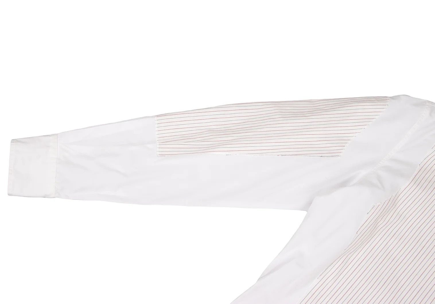 Jean Paul Gaultier Striped Panel Shirt in White, Size 48 Size US M / EU 48-50 / 2 - 6 Thumbnail